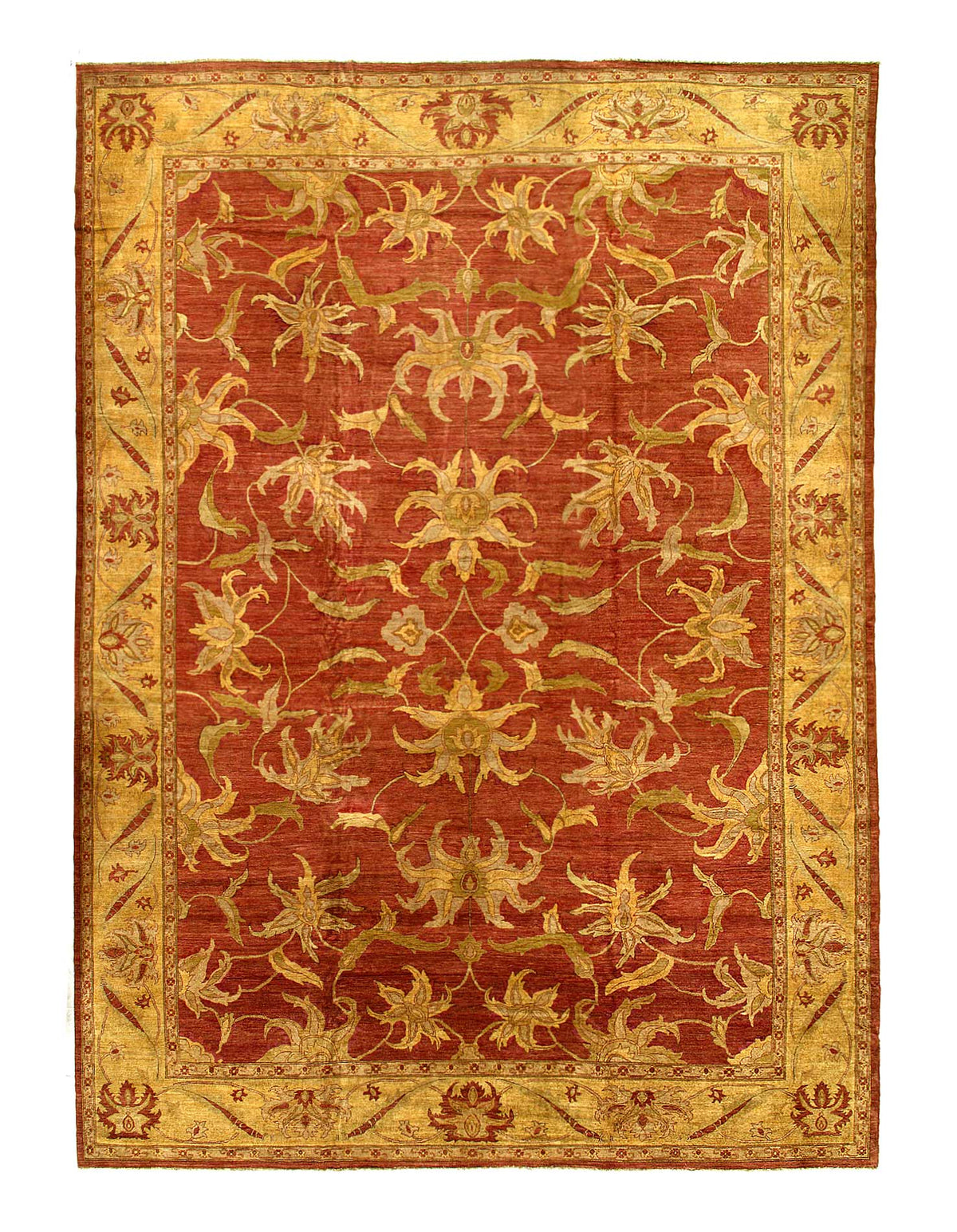 Brown Color Fine Hand knotted Farahan rug 14' X 19'6''