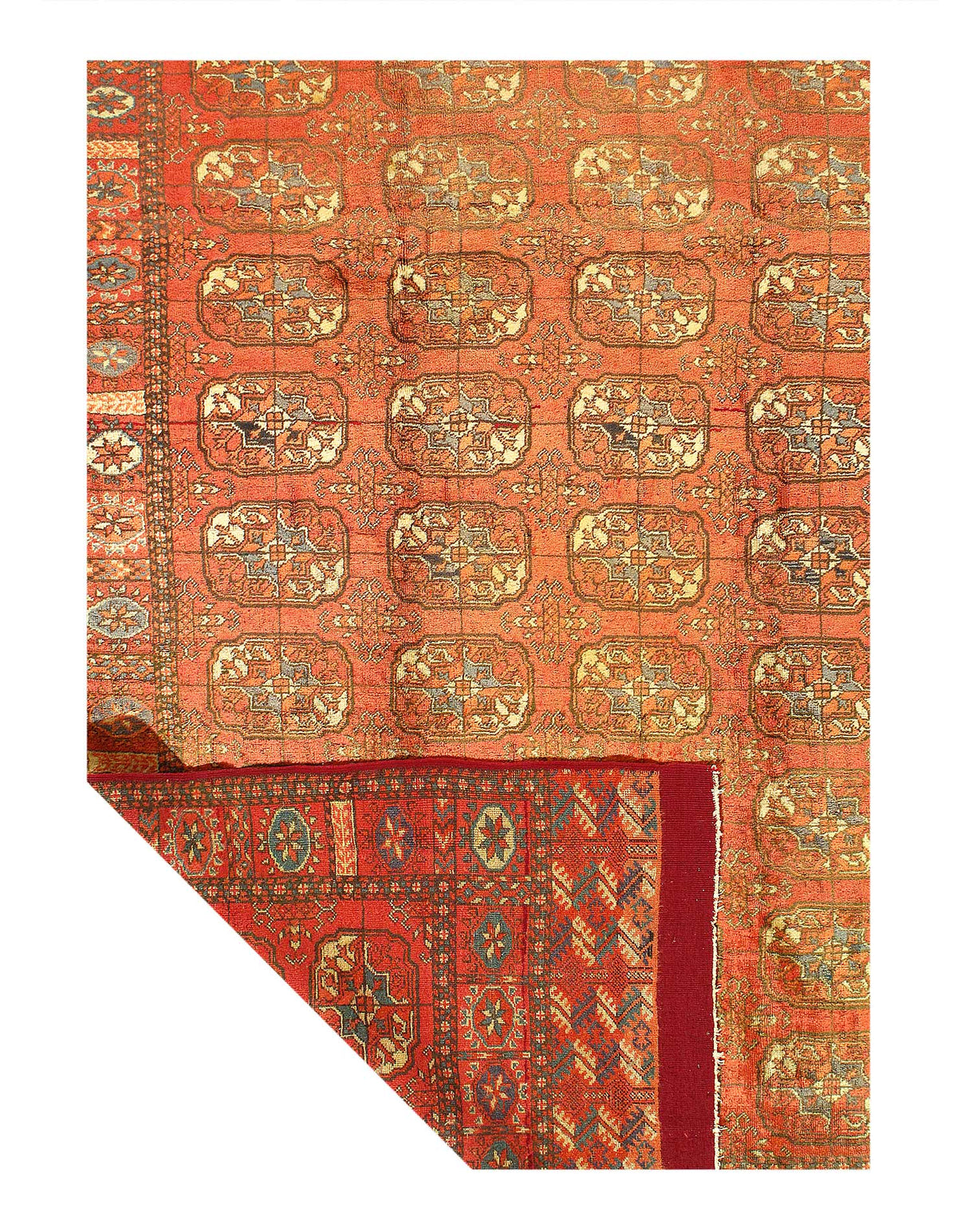 Fine Hand knotted Vintage Turkman size 5'1'' X 8'11''