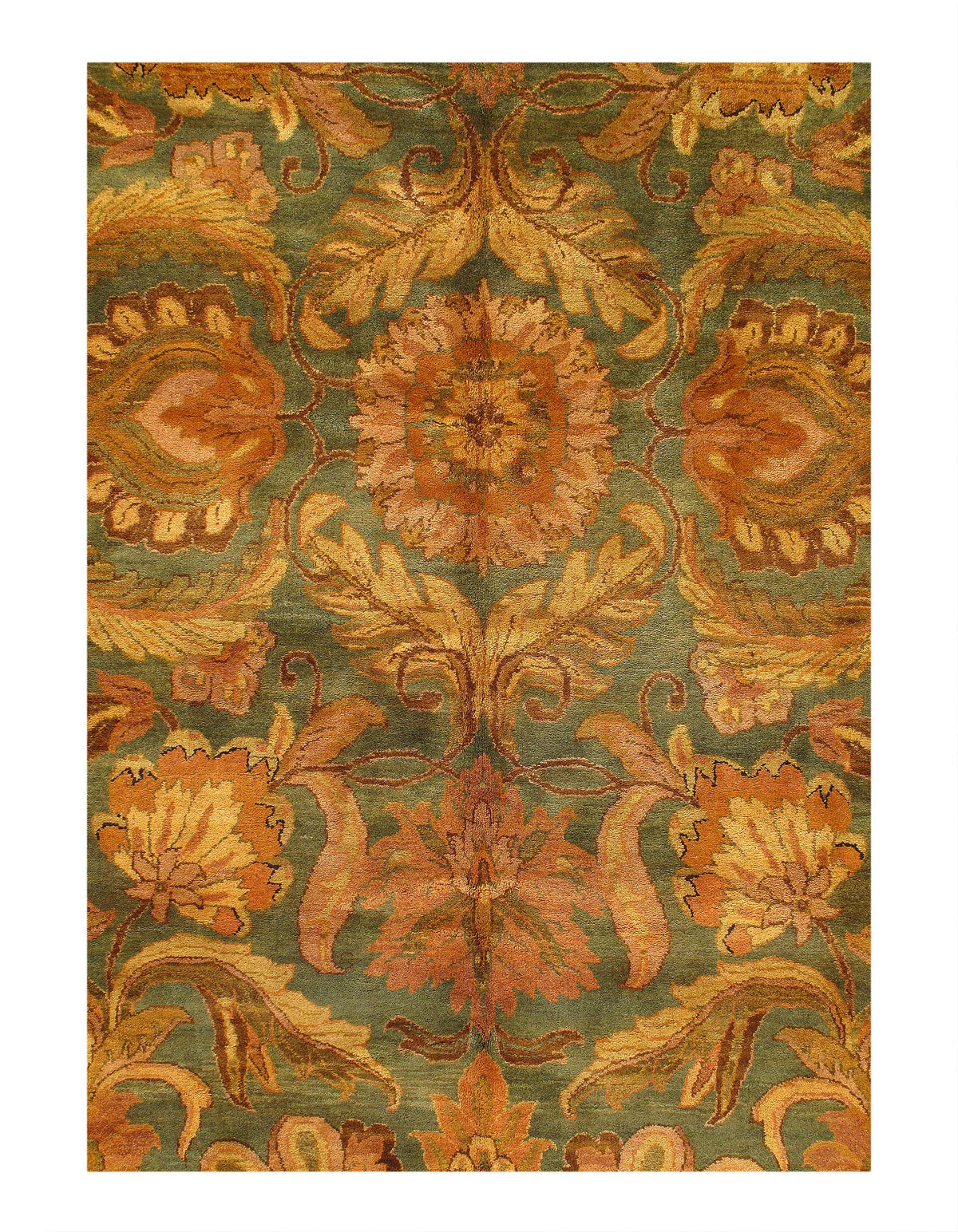 Fine Hand Knotted Indian Agra rug 10'2'' X 14'5''