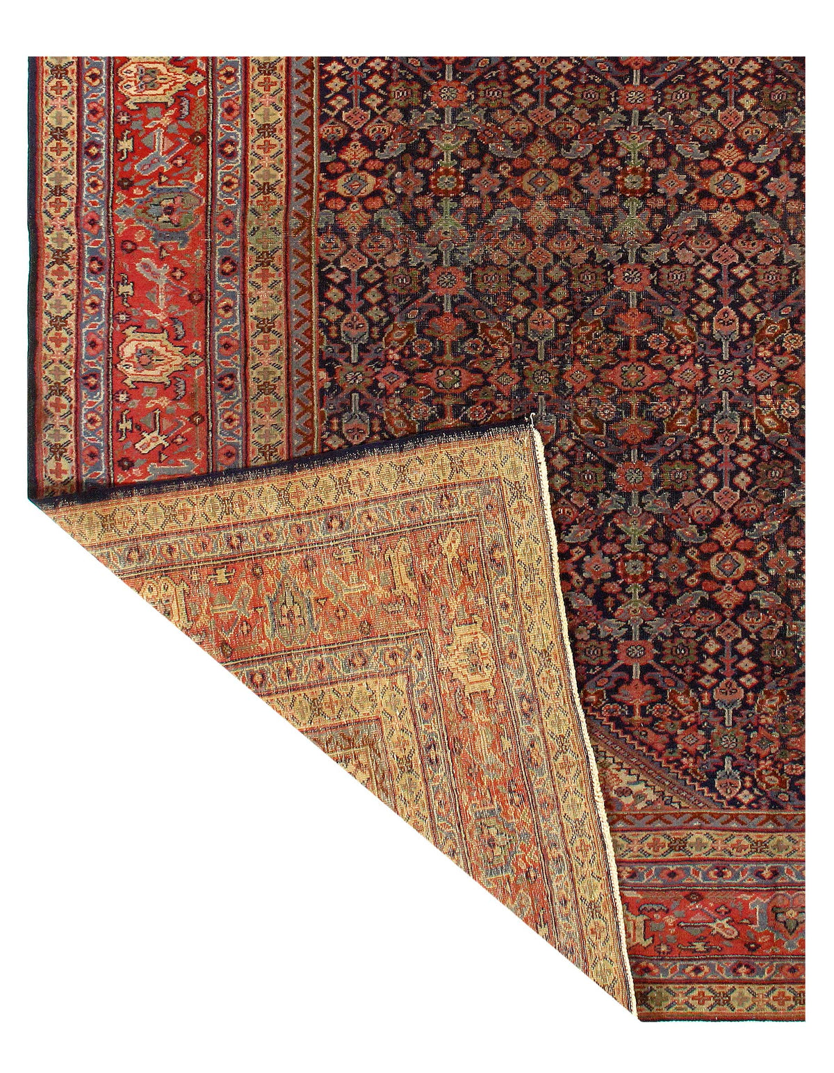 Navy blue antique Turkish Hereke 10'4"x14'9"