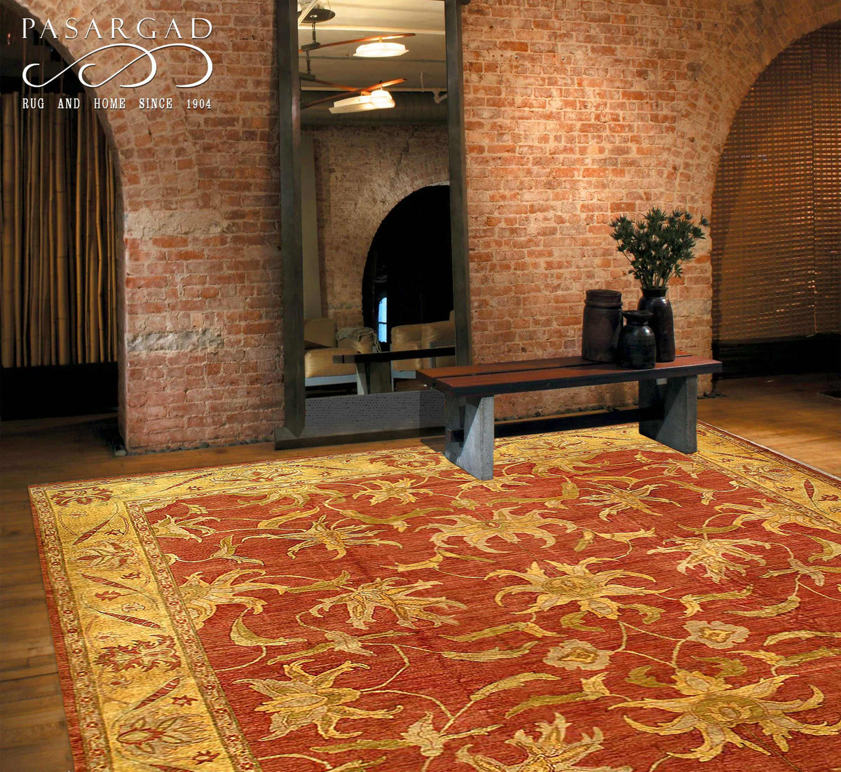 Brown Color Fine Hand knotted Farahan rug 14' X 19'6''