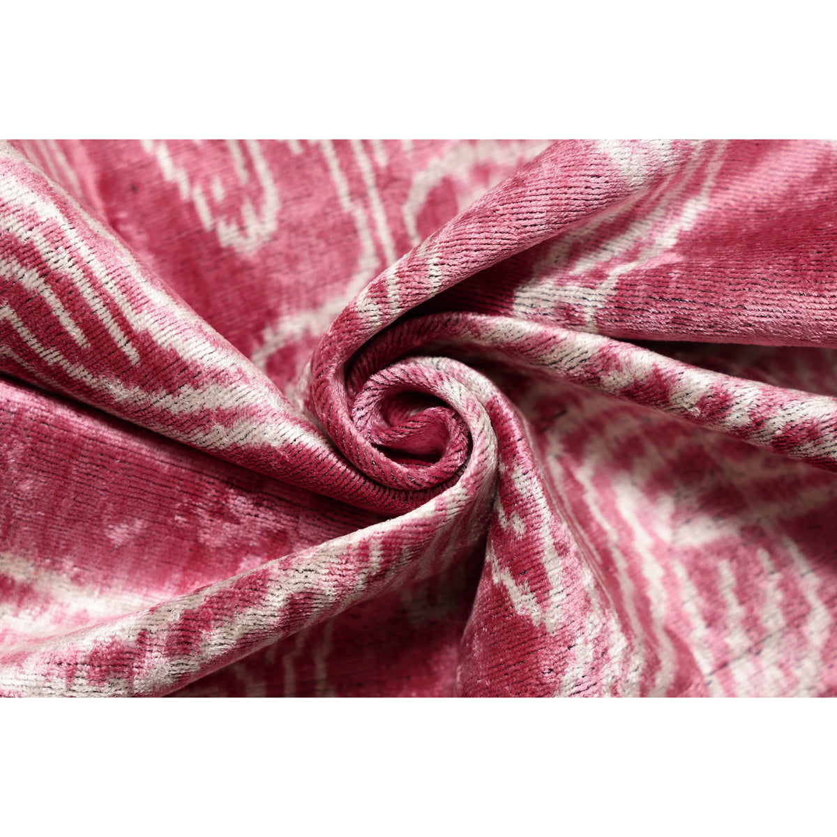 Pink Zebra Silk Velvet Pillow 20x20 | Handmade Designer Accent Cushion