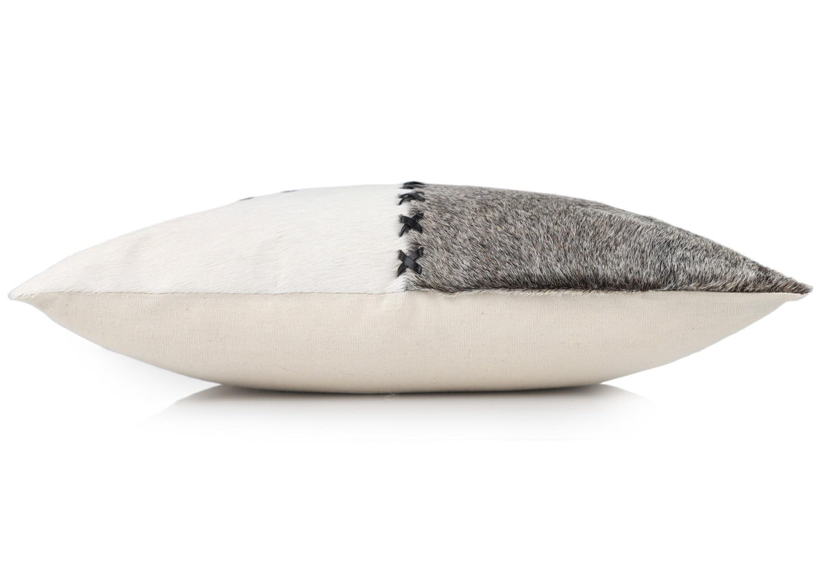 Luxury Whipstitched Genuine Hair-On Cowhide Pillow 18x18 | Handmade