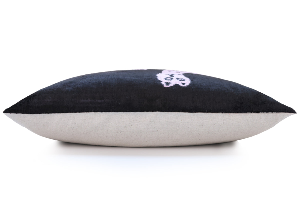 Best-Selling Pink Panther Velvet Pillow – Handmade 16x24 Lumbar