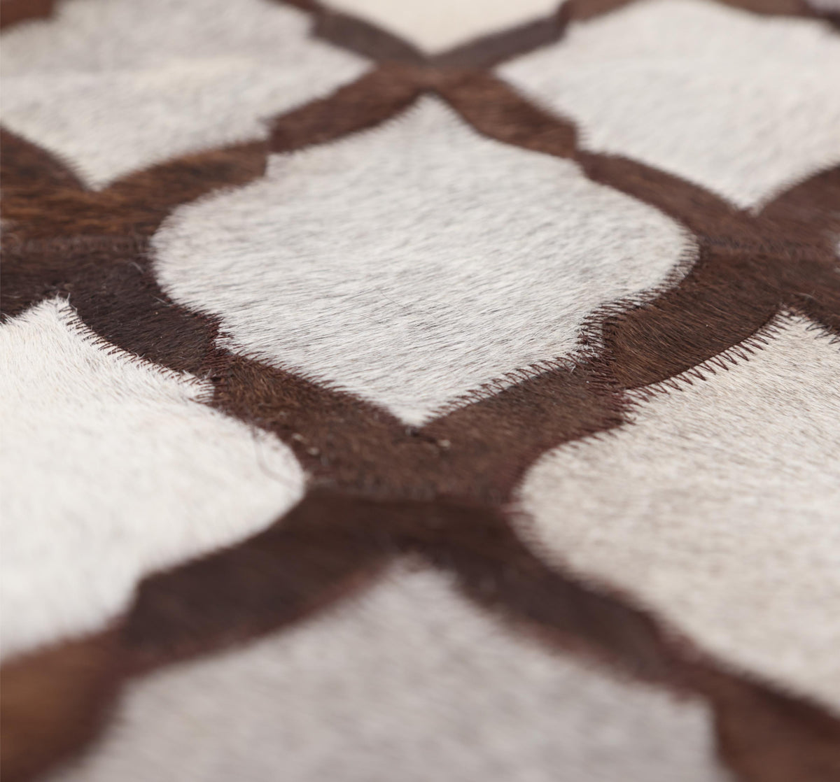 Luxury Moroccan Genuine Hair-On Cowhide Pillow 18x18 | Handmade