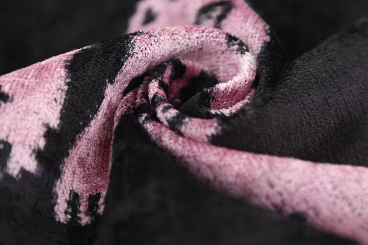 Best-Selling Pink Panther Velvet Pillow – Handmade 16x24 Lumbar