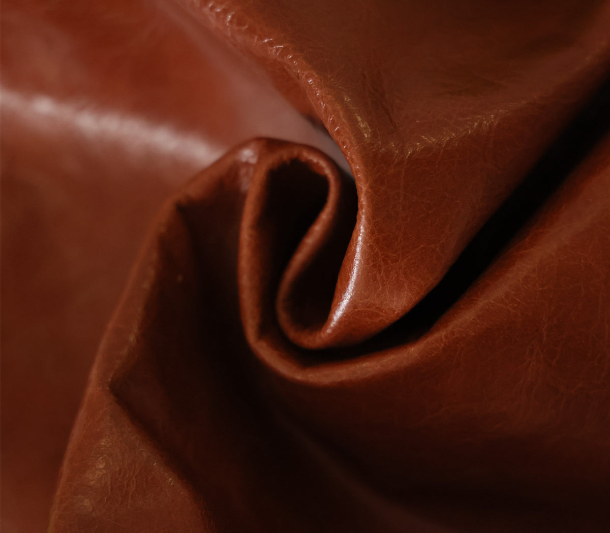Luxury Cognac Genuine Leather Throw Pillow 18x18 | Handmade Full-Grain Leather Cushion