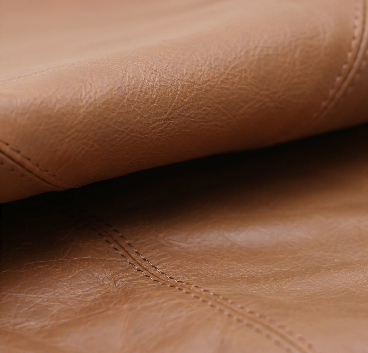Luxury Camel Brown Genuine Leather Throw Pillow 18x18 | Handmade Modern Leather Cushion