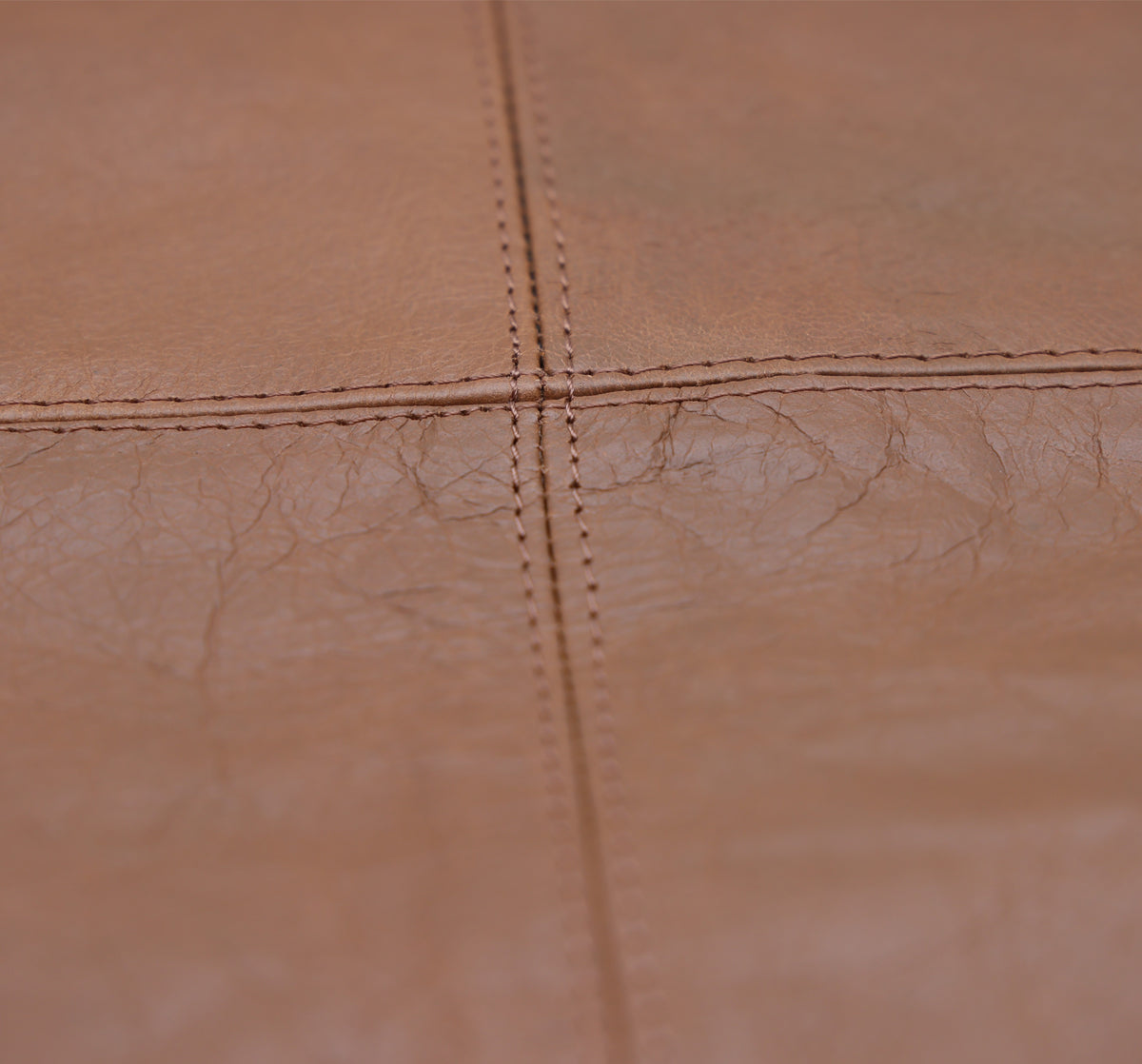 Luxury Camel Brown Genuine Leather Throw Pillow 18x18 | Handmade Modern Leather Cushion