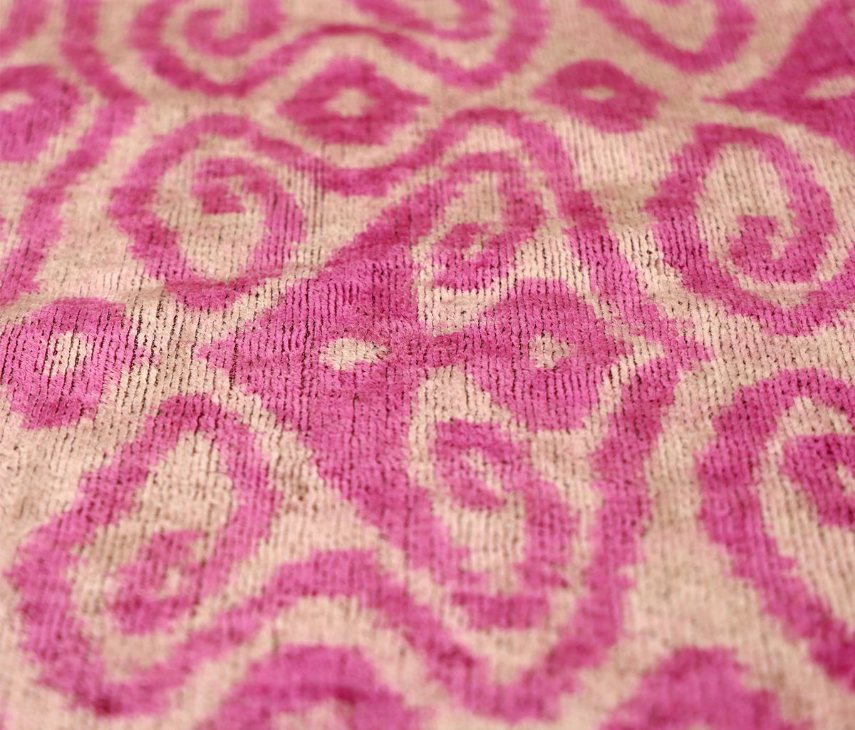 Rose Silk Velvet Pillow 16x24 Handmade Luxury Lumbar Cushion