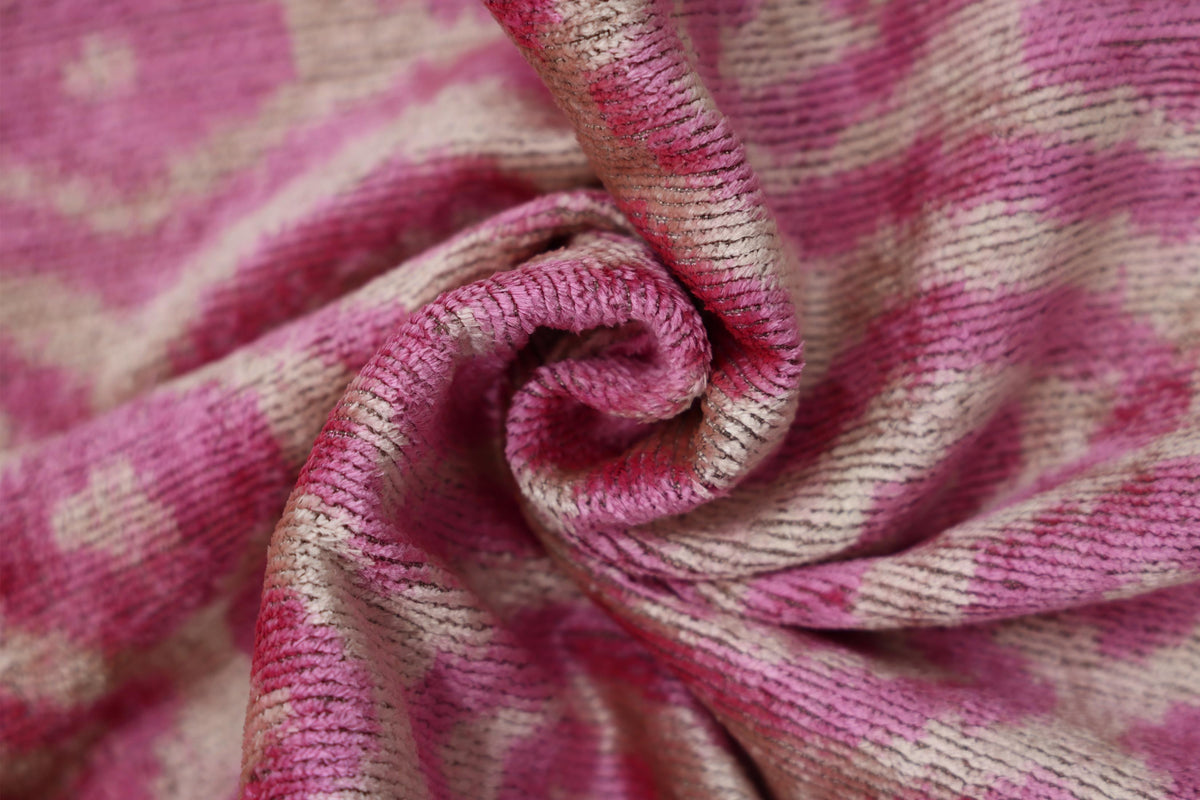 Rose Silk Velvet Pillow 16x24 Handmade Luxury Lumbar Cushion