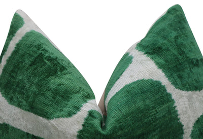 Green Velvet Evil Eye Pillow | Sage Green Velvet Pillow | Canvello