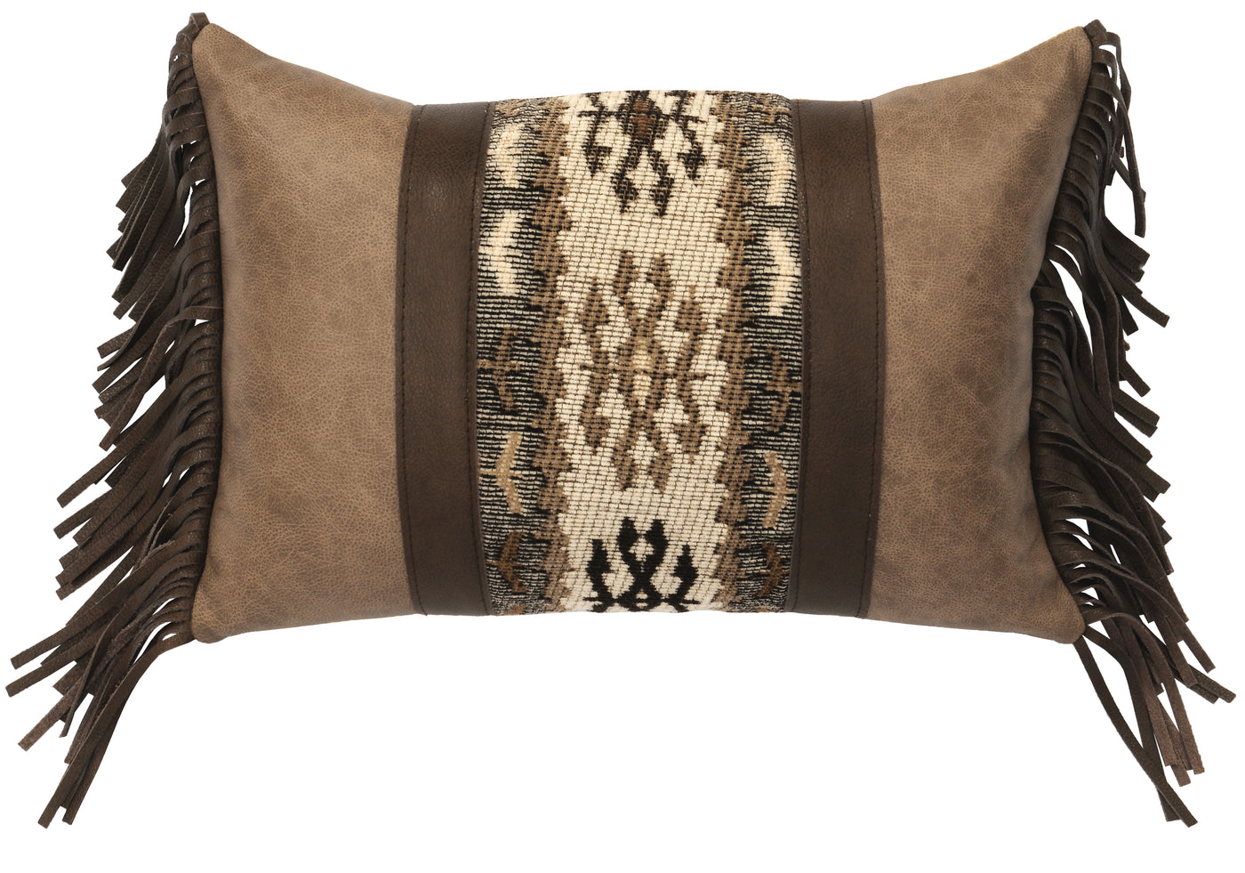 Canvello Linen Natural/Caribou Pillow (12x18)