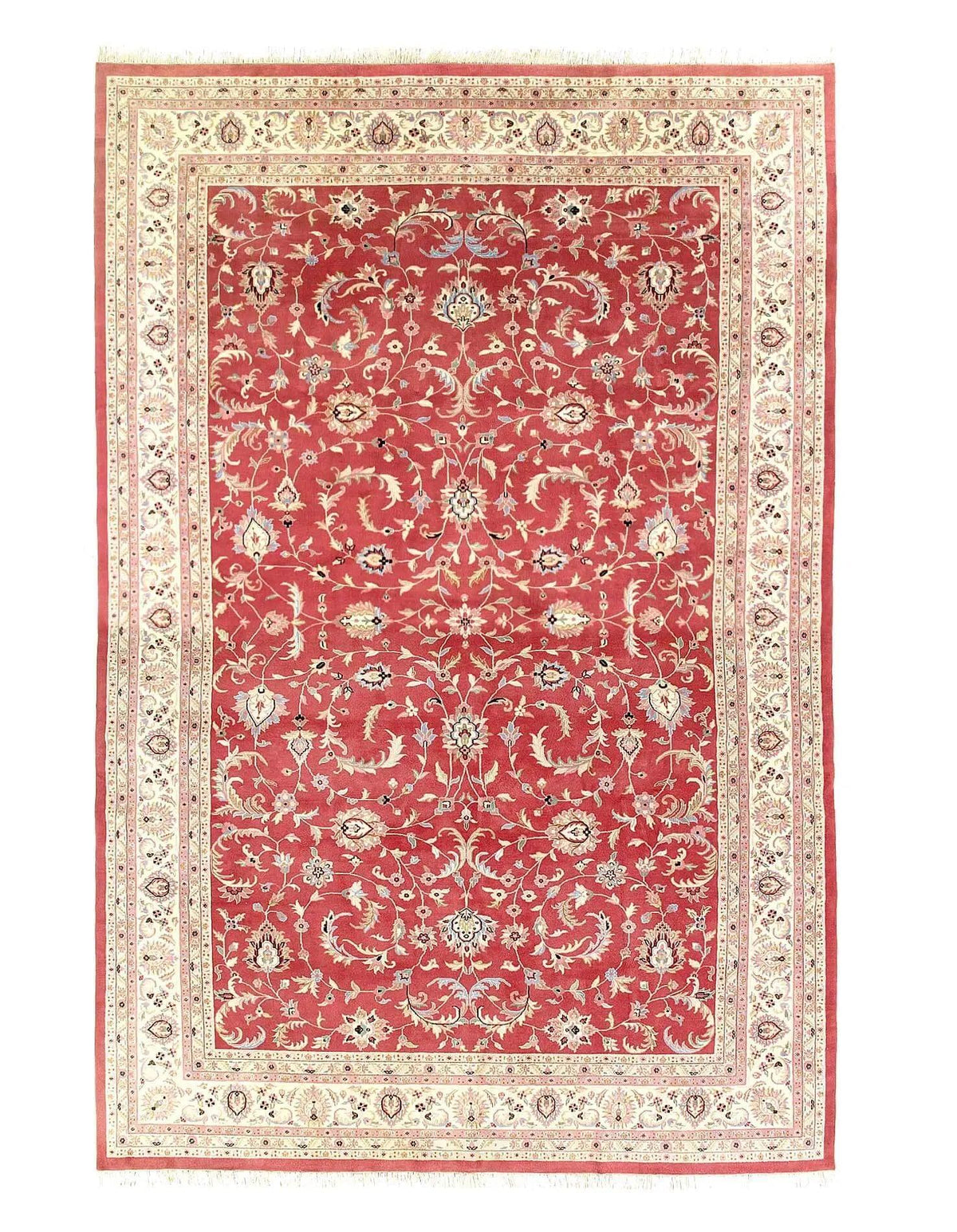 Canvello 2010 Alfombra fina anudada a mano con diseño de Silkroad Kashan - 12'1'' X 18'3''