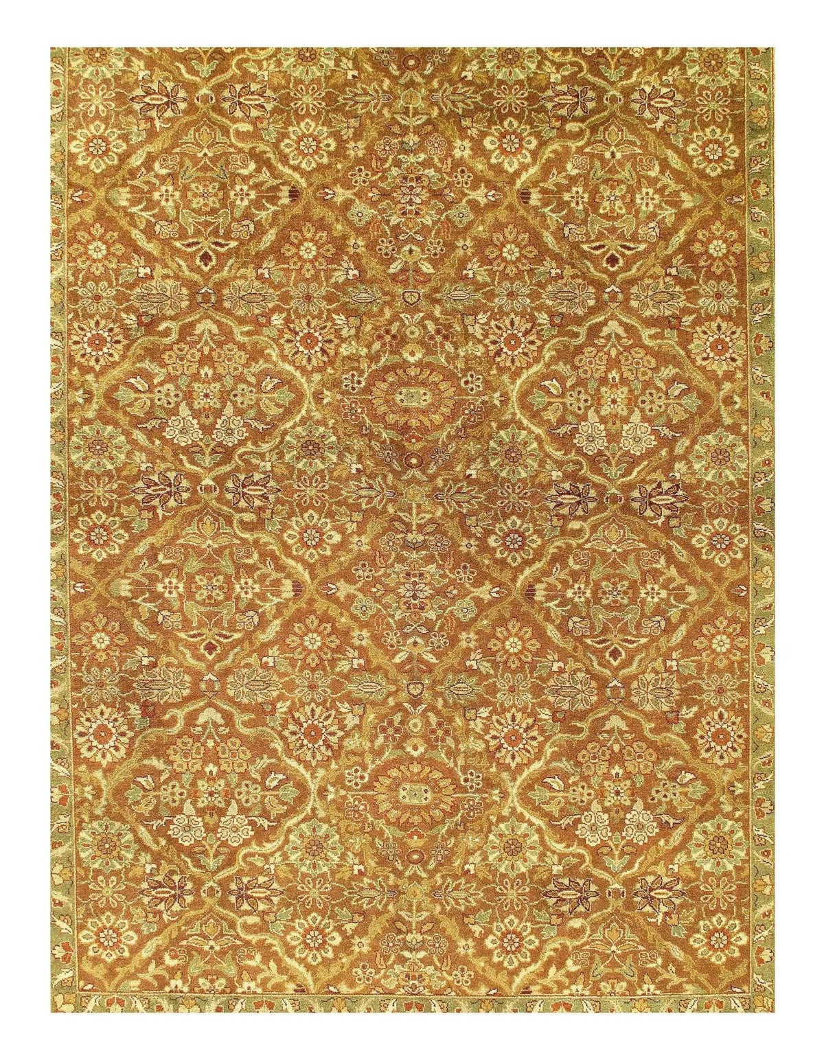 Canvello Agra Hand - Knotted Rug - 9' X 11'9" - Canvello