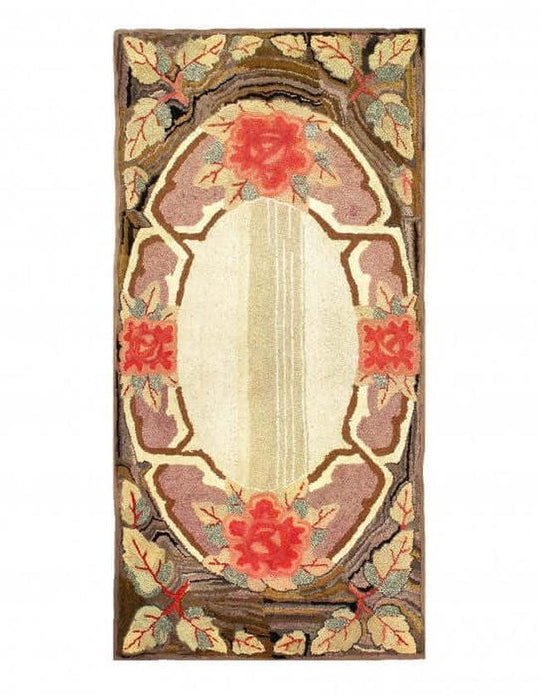 Canvello Antique American Hook Rug 2'4'' X 4'7'' - Canvello
