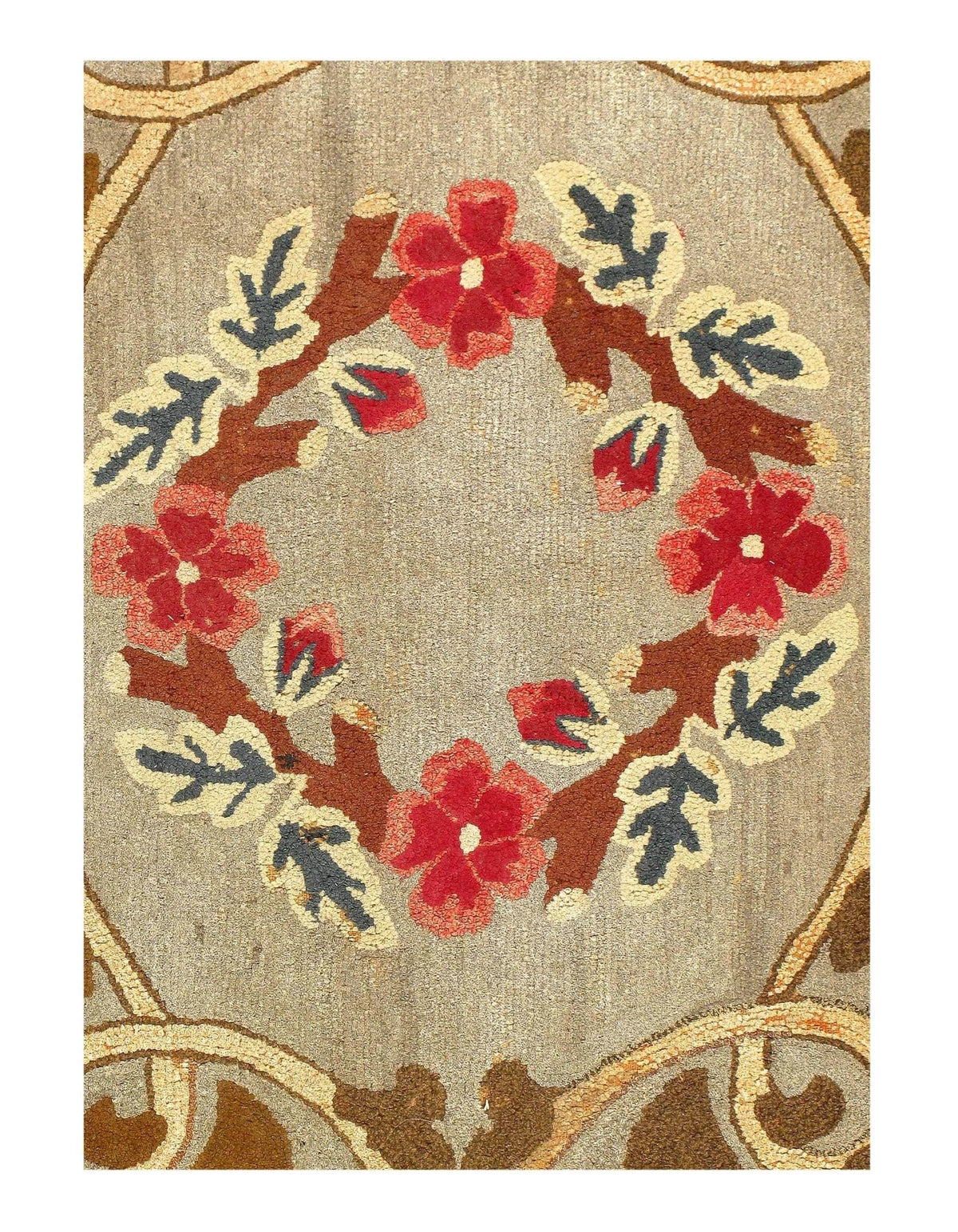 Canvello Antique American Hooked Rug - 2'7'' X 4'11'' - Canvello