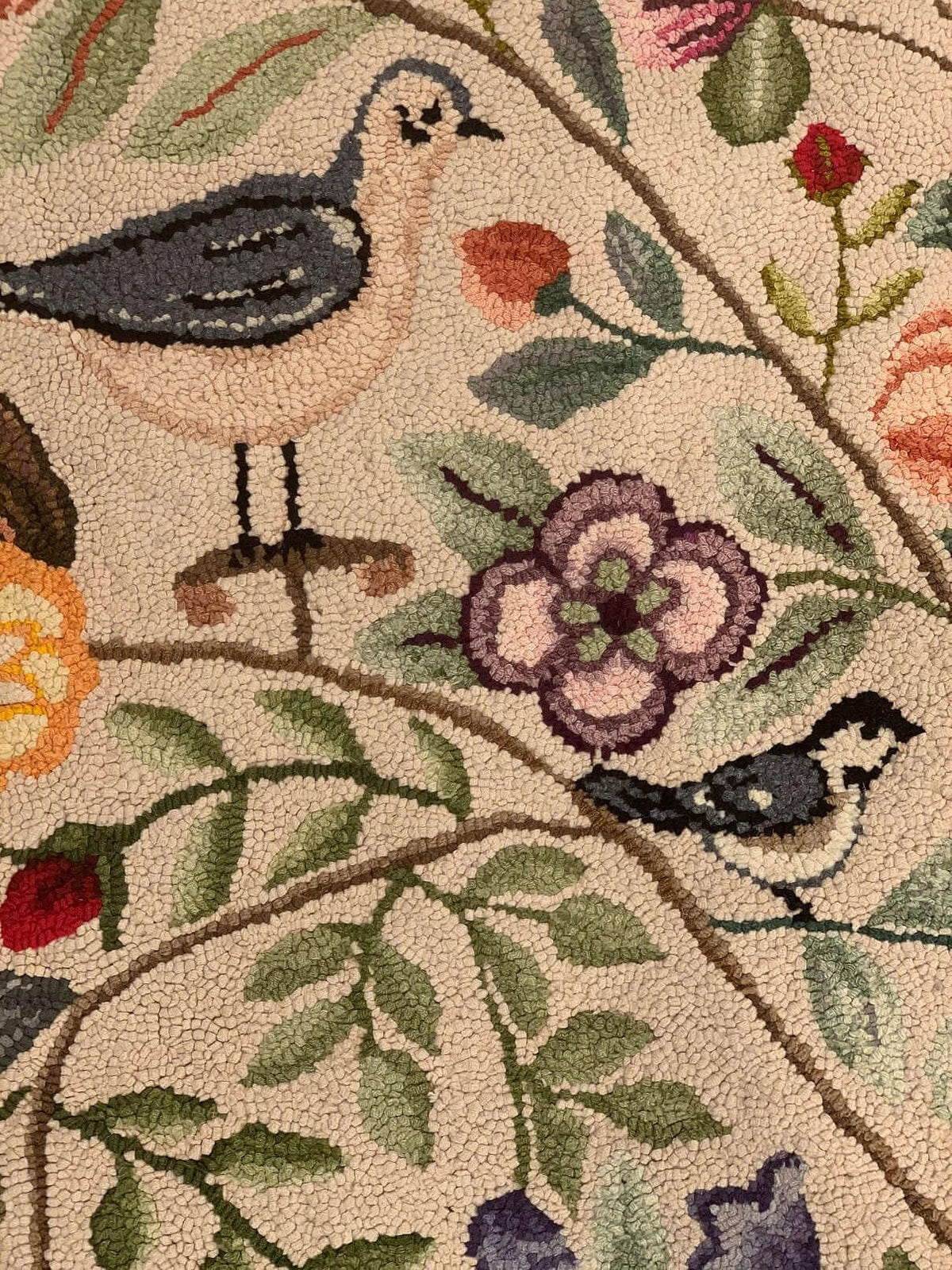 Canvello Antique Hand made Rug, Vintage American Wool Hand Hooked Rug for Living Room - 4'7'' X 7'4' - Canvello