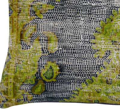 Canvello Antique Rug Olive Green Pillows - 16"x24"