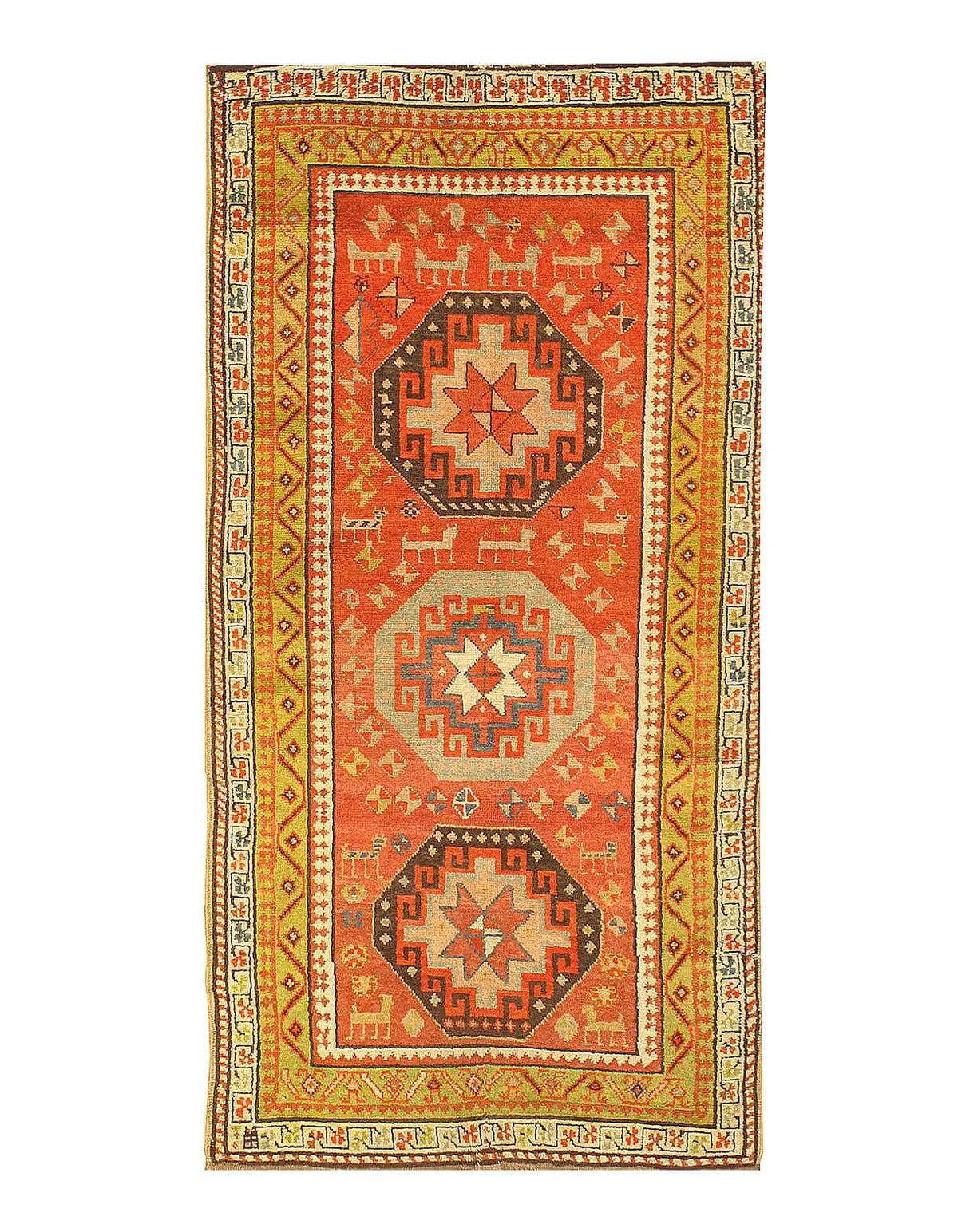 Canvello Antique Russian Kazak Rug - 3' X 5'6" - Canvello
