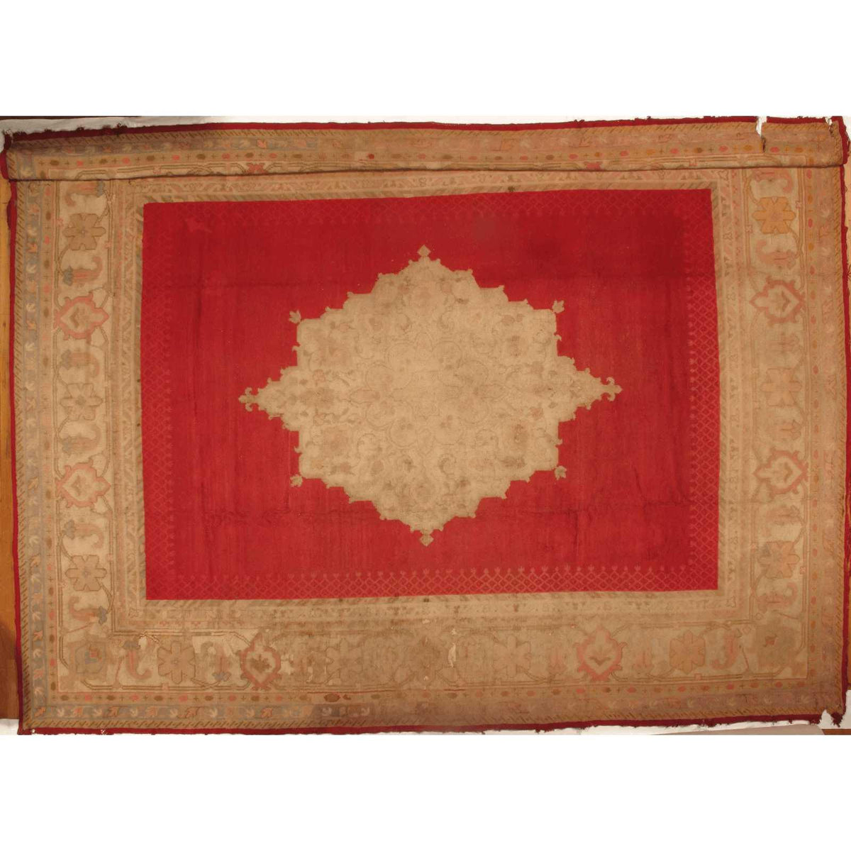 Canvello Antique Turkish Oushak Hand - Knotted Rug - 12'6" X 16' - Canvello