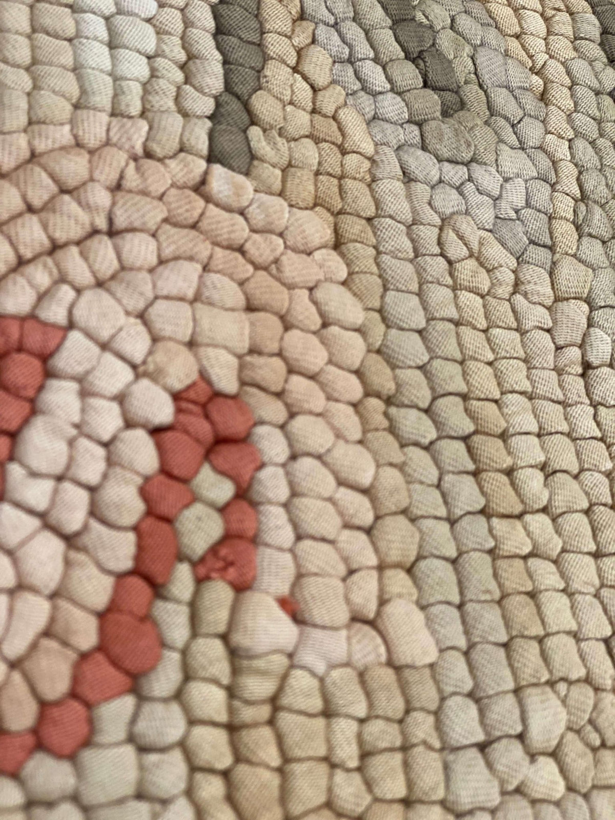 Canvello Beige Color Fine Antique Amrican Hook rug 10' X 14' - Canvello