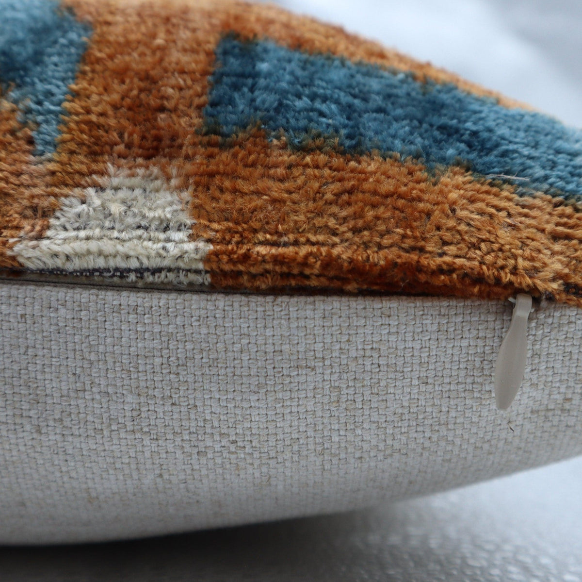 Canvello Blue And Brown Pillows For Living Room - 16x16 inch - Canvello