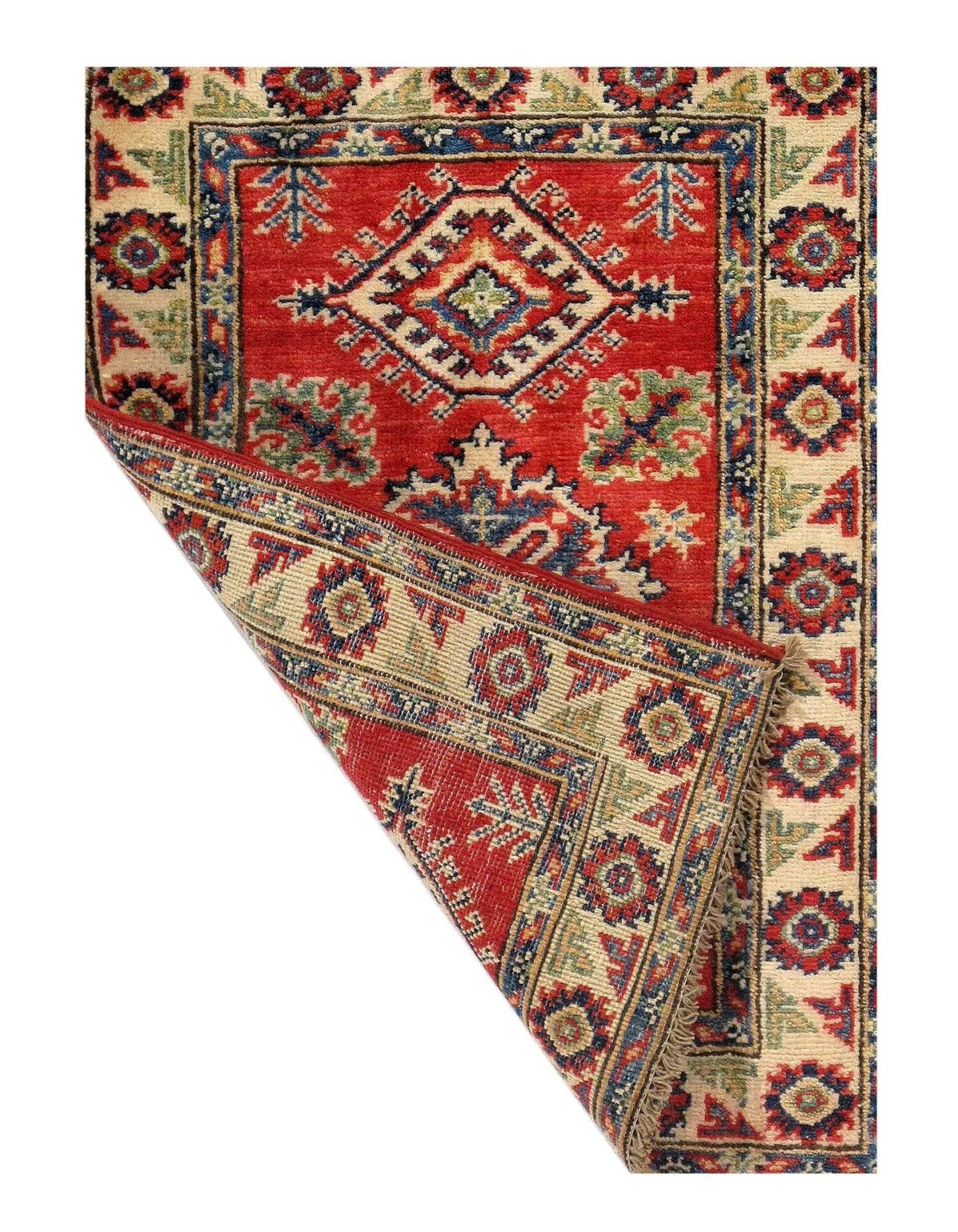 Canvello Contemporary Pak Kazak Lamb's Wool Rug - 2' x 3' - Canvello