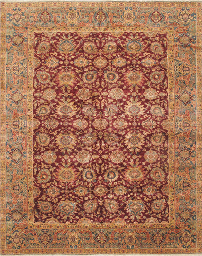 Canvello Crown Jewel Agra Hand-Knotted Lamb's Wool Area Rug-12'2" X 16'6"
