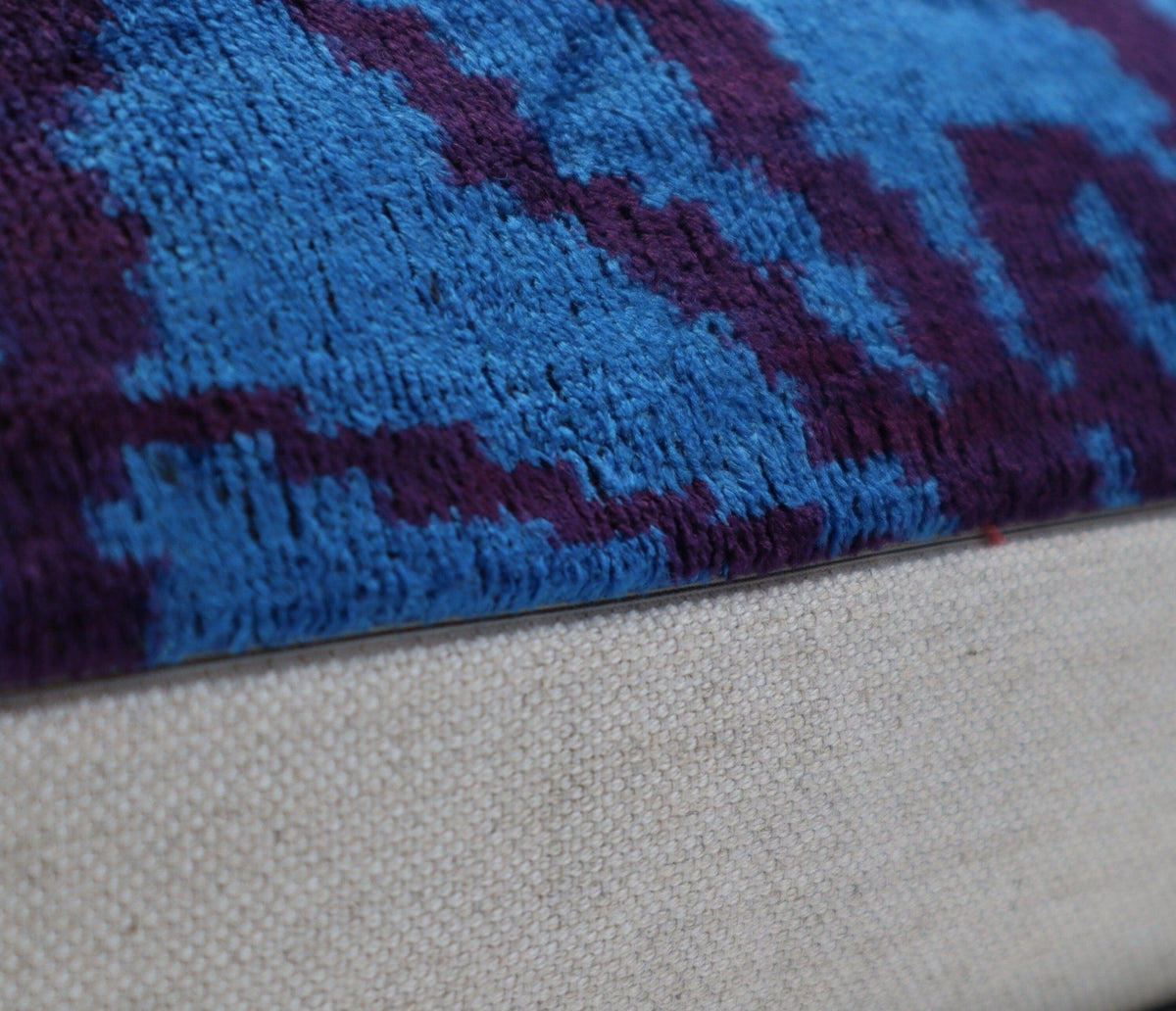Canvello Decorative Blue Lumbar Throw Pillows For Couch - 16x24 in - Canvello