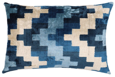 Canvello Decorative Navy Blue Lumbar Pillow - 16x24 in