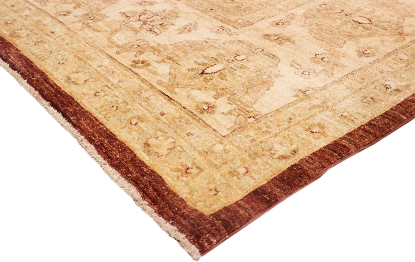 Canvello Ferehan Hand-Knotted Lamb's Wool Area Rug- 9'1" X 12'5"