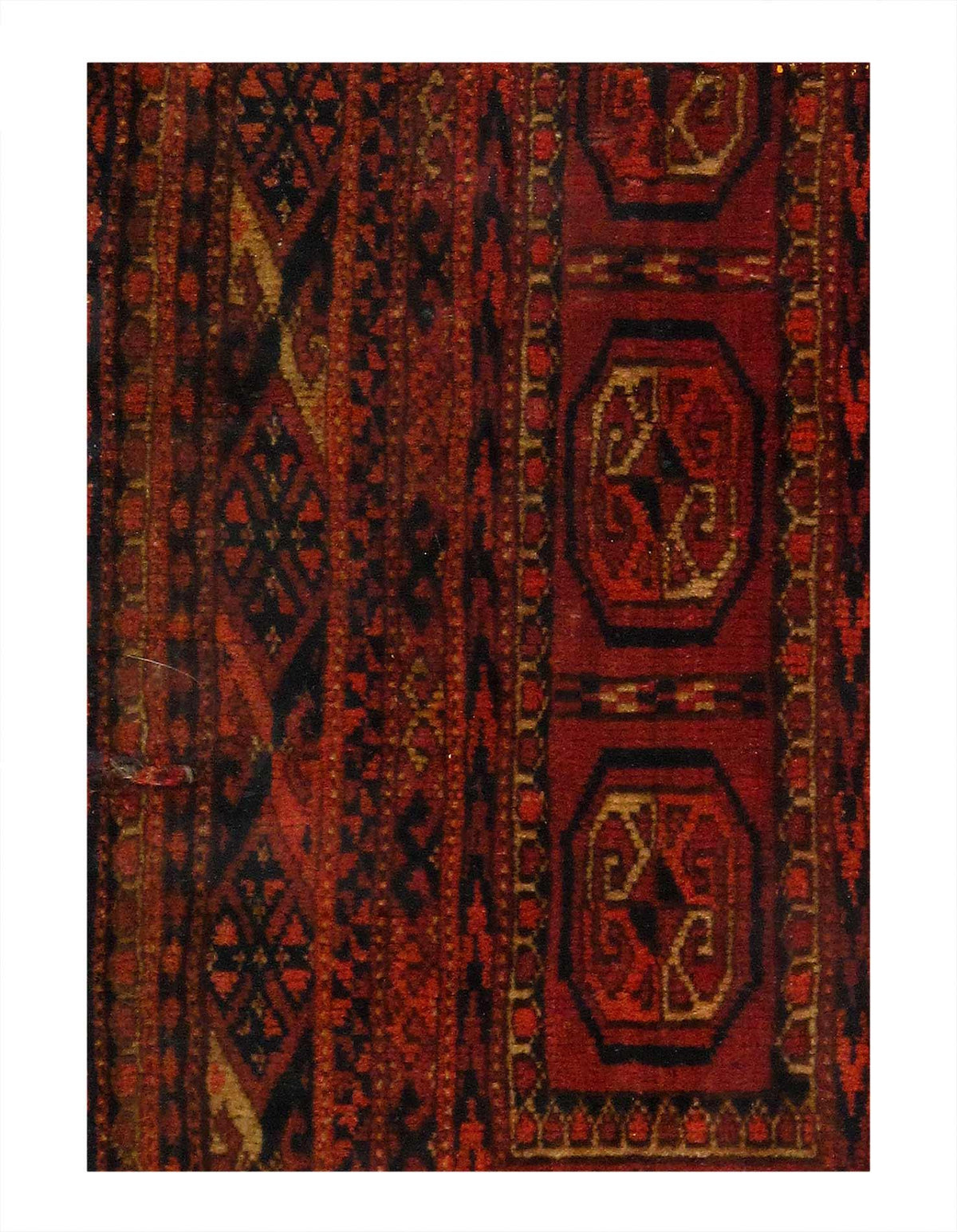 Canvello Fine Hand Knotted Antique Turkman 1'2'' X 2'8'' - Canvello
