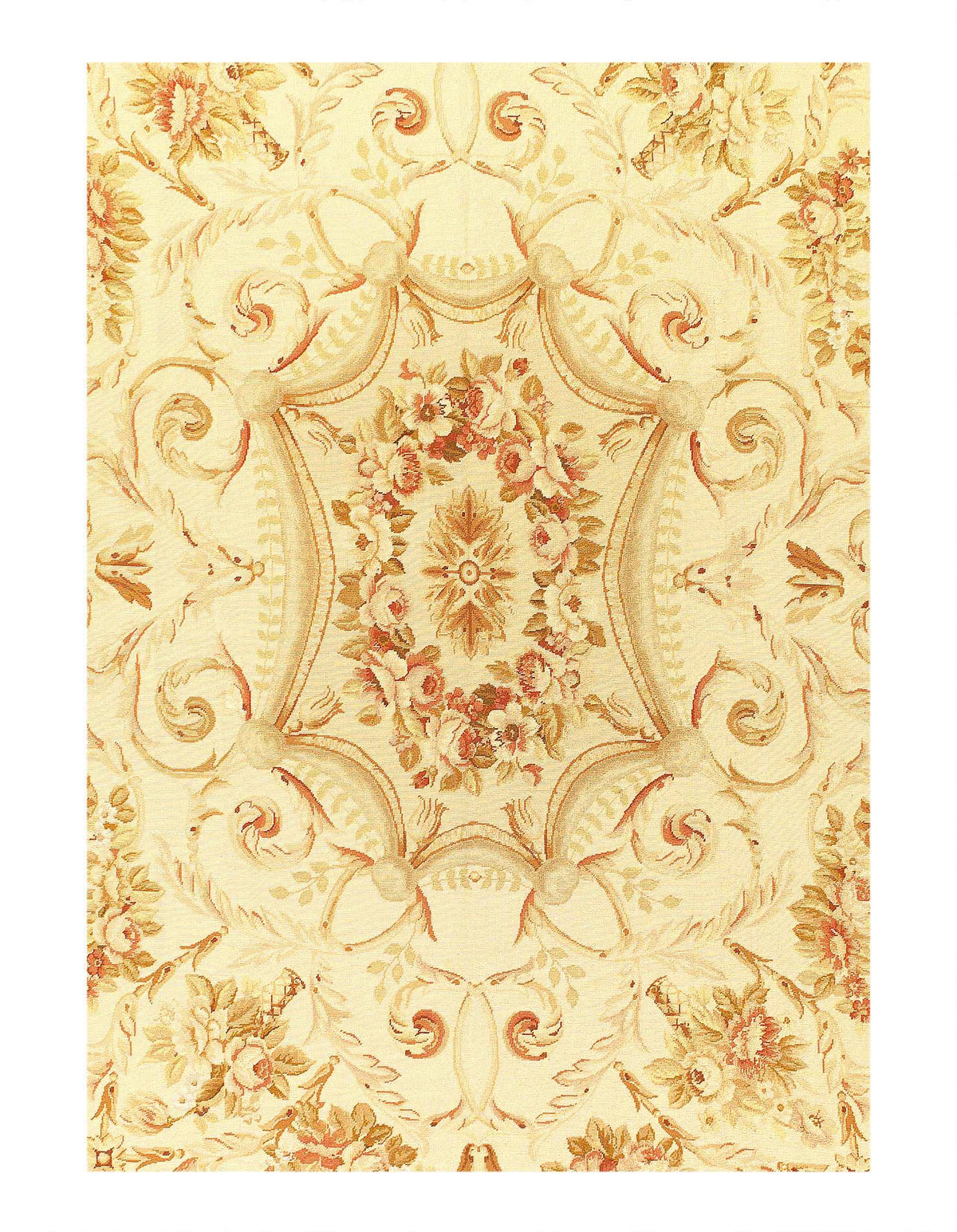 Canvello Fine Hand Knotted Flat weave Aubusson rug - 7'7'' X 10'1'' - Canvello