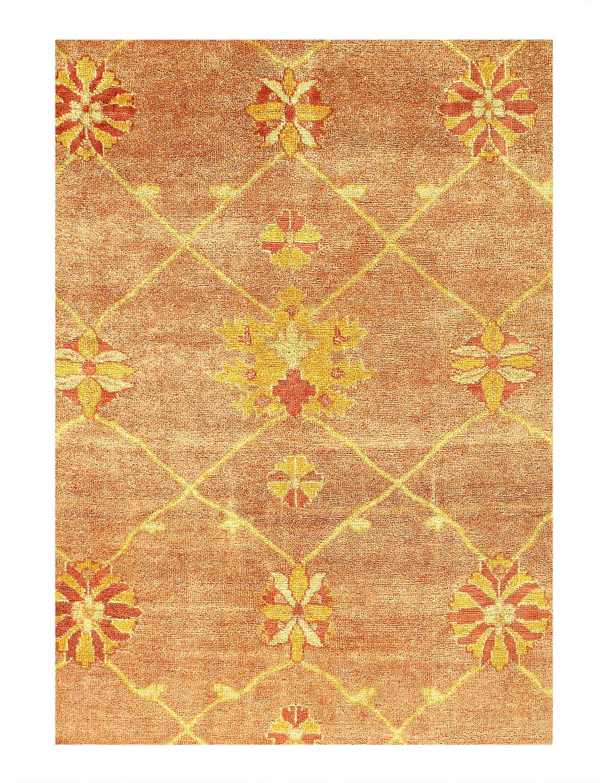 Canvello Fine Hand Knotted Oushak Design Rug - 6' x 9' - Canvello