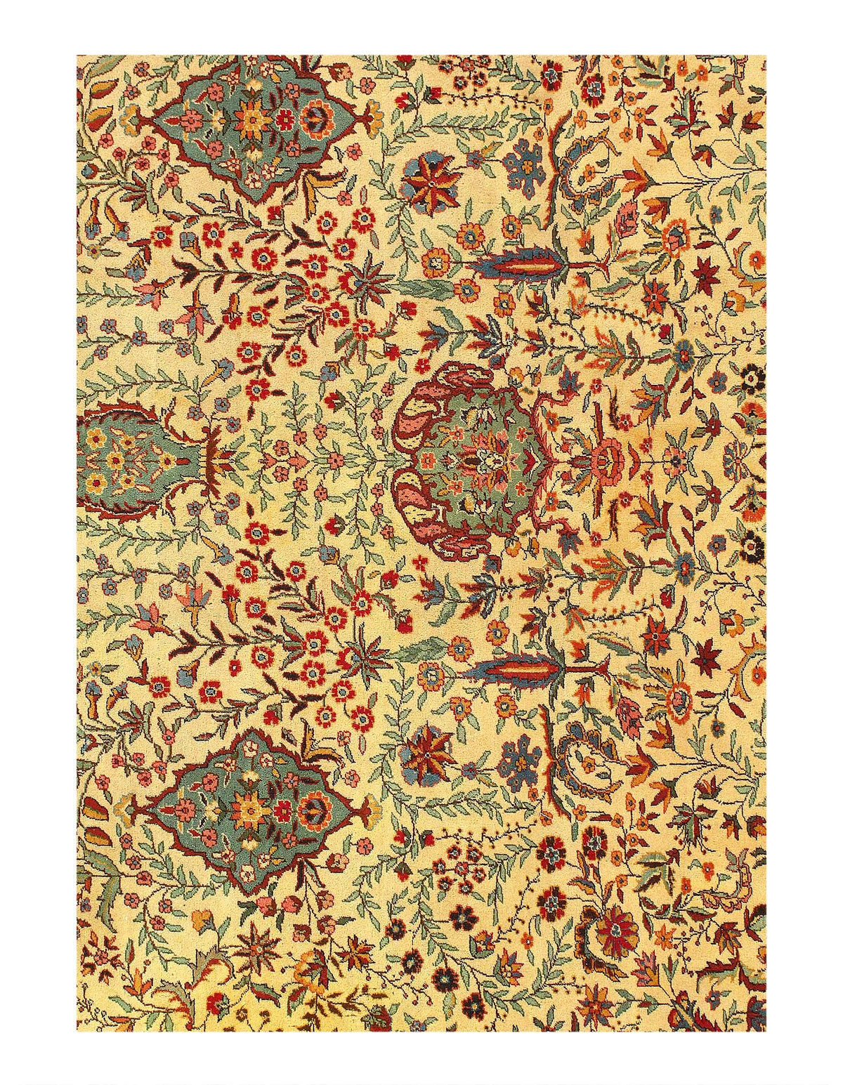 Canvello Fine Hand knotted Silkroad Tabriz Design - 11'11'' X 17'9'' - Canvello