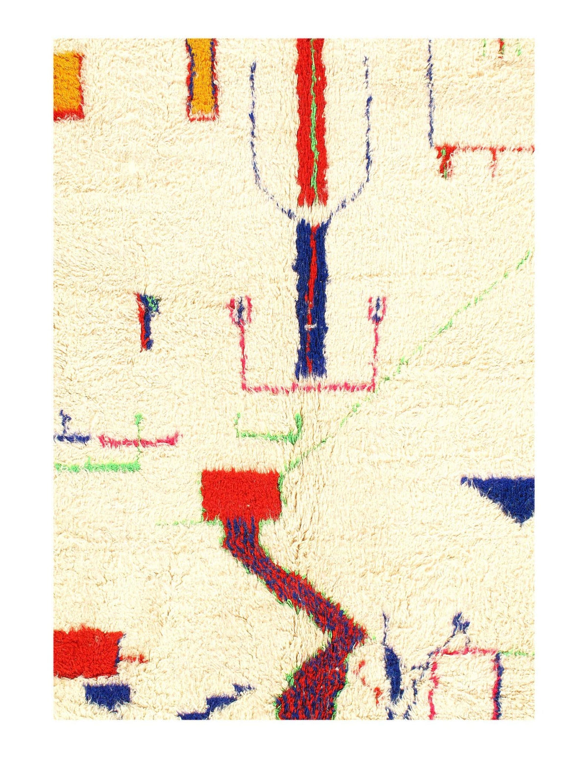 Canvello Fine Hand Knotted Vintage moroccon 6'8'' X 8'1'' - Canvello
