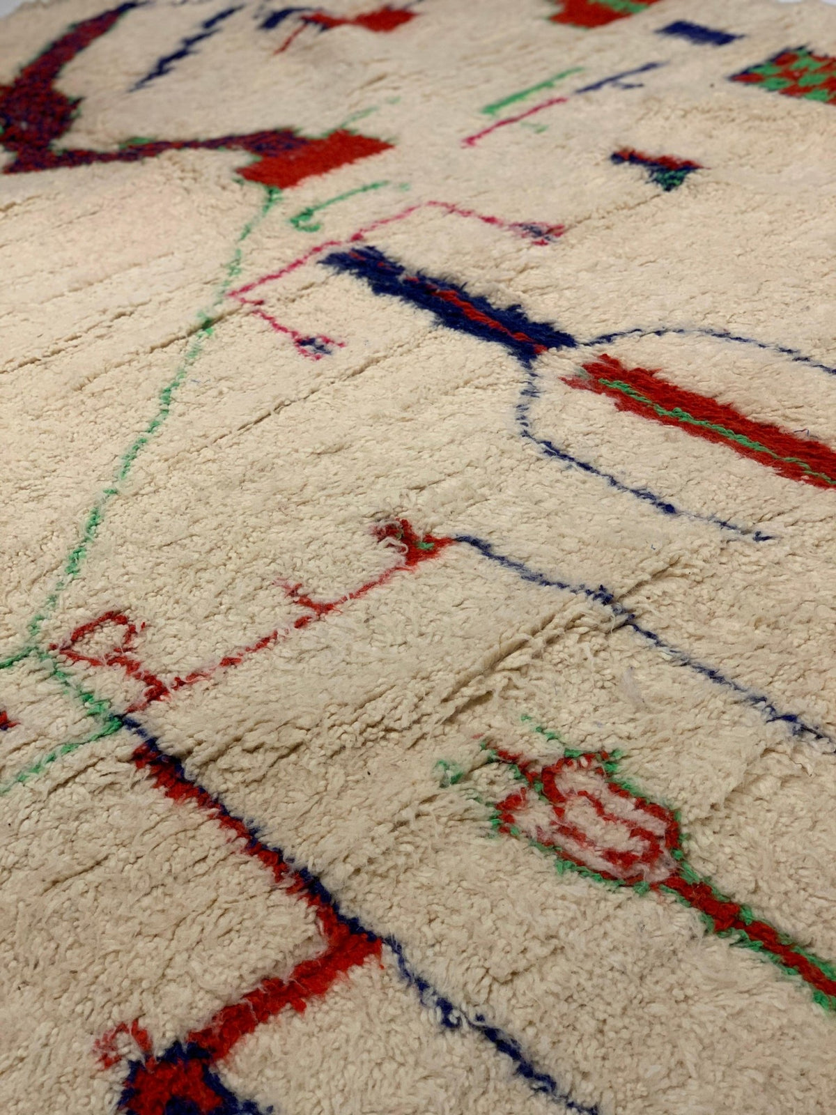Canvello Fine Hand Knotted Vintage moroccon 6'8'' X 8'1'' - Canvello