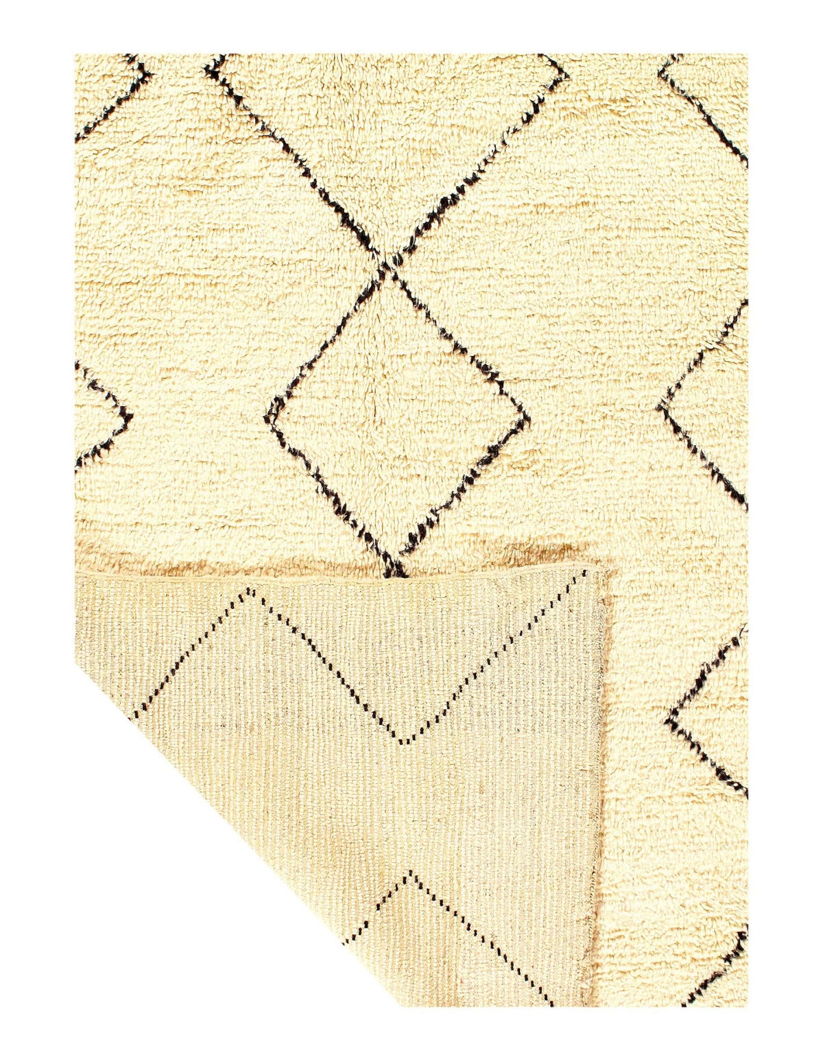 Canvello Fine Hand Knotted Vintage Moroccon rug 4'11'' X 7'5'' - Canvello
