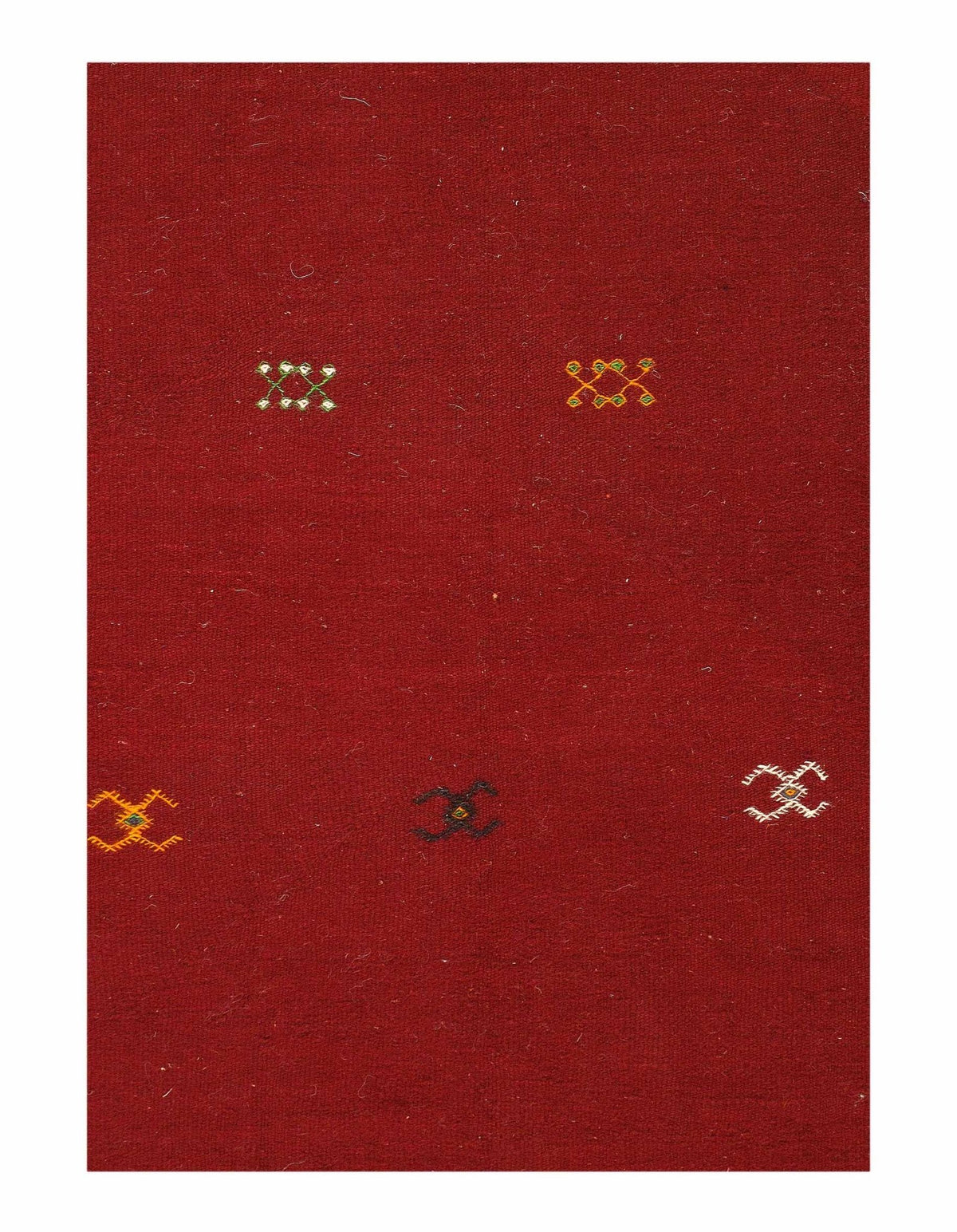 Canvello Fine Hand woven Flat Weave vintage Moroccan 4'9'' X 8' - Canvello