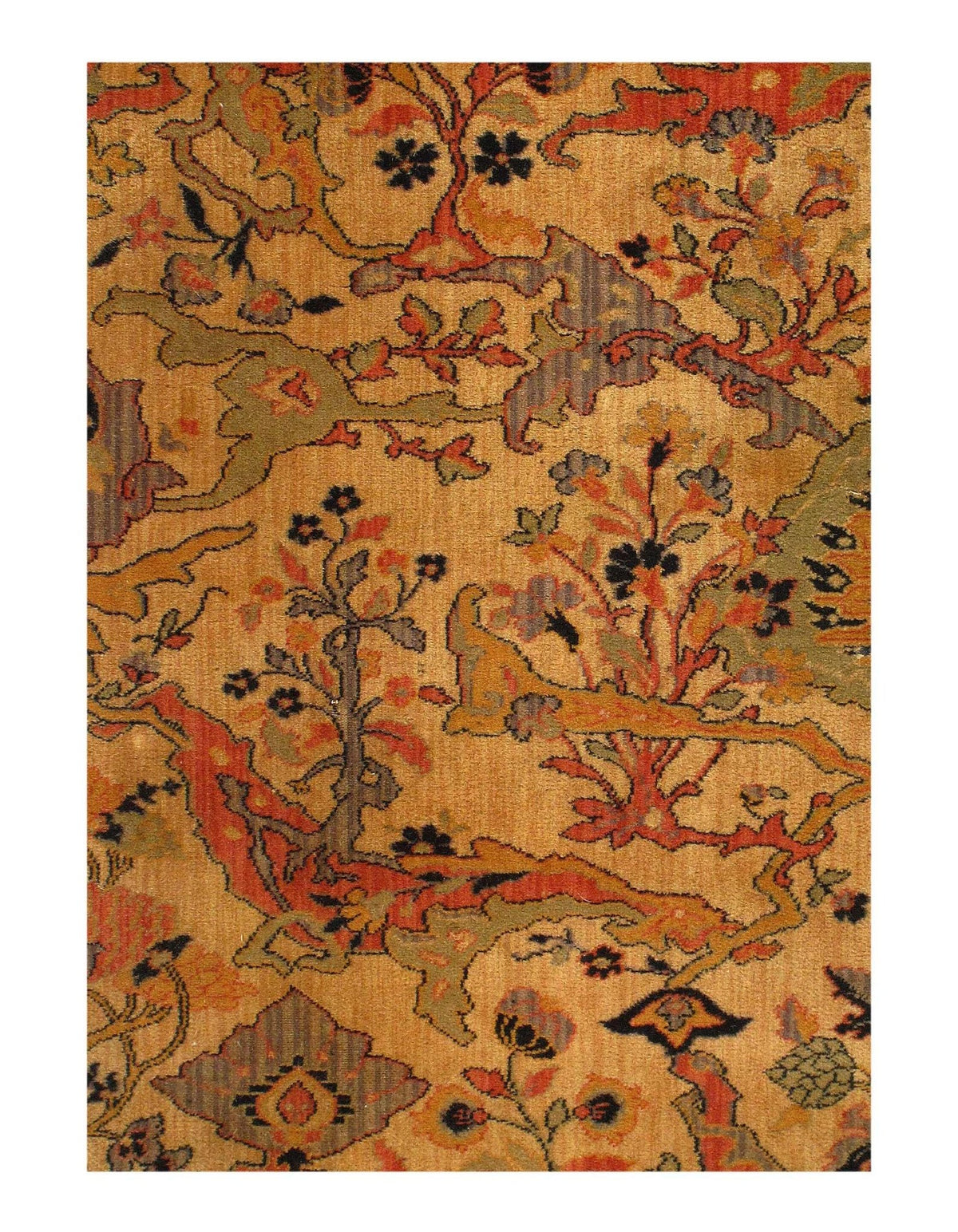 Canvello Fine Machine Made Vintage Isfahan design runner 2'3'' X 12'3'' - Canvello