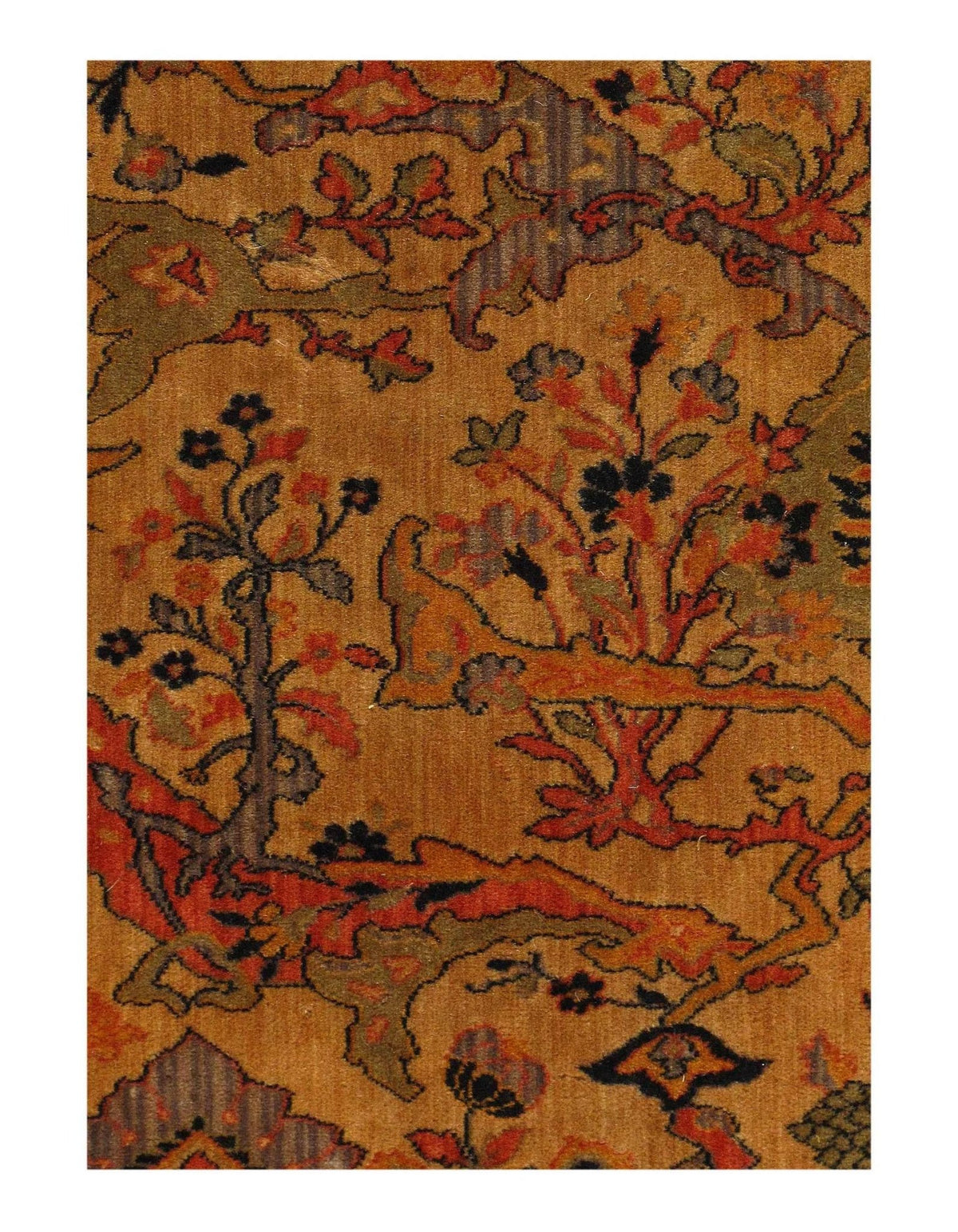 Canvello Fine Machine Made Vintage Isfahan design runner 2'3'' X 15' - Canvello