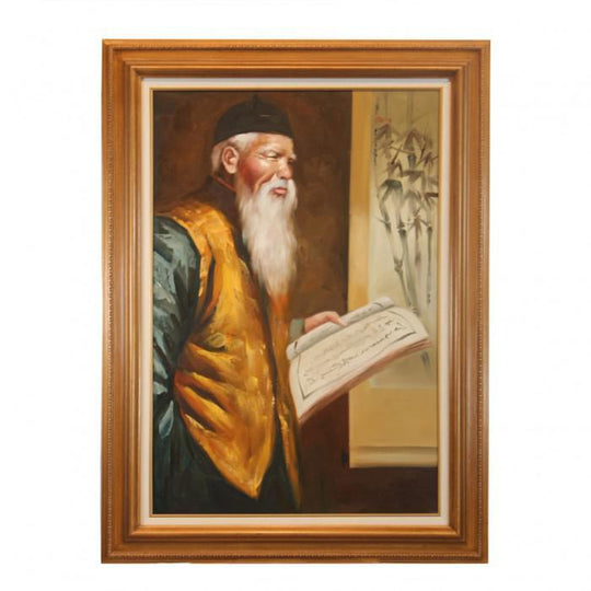 Canvello Framed Oil on Canvas Painting - 32" x 44" x 2" - Canvello