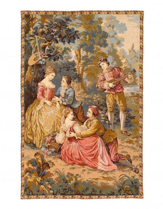 Canvello Genre Tapestry Landscape Romantic Vintage 2'8'' X 4'2'' - Canvello