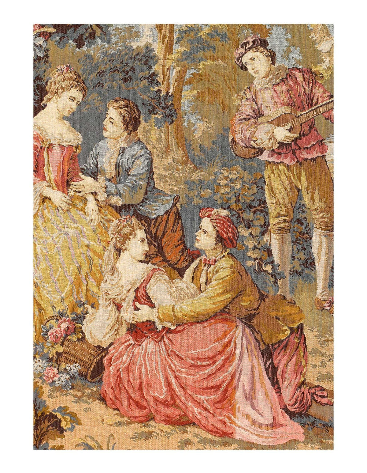 Canvello Genre Tapestry Landscape Romantic Vintage 2'8'' X 4'2'' - Canvello