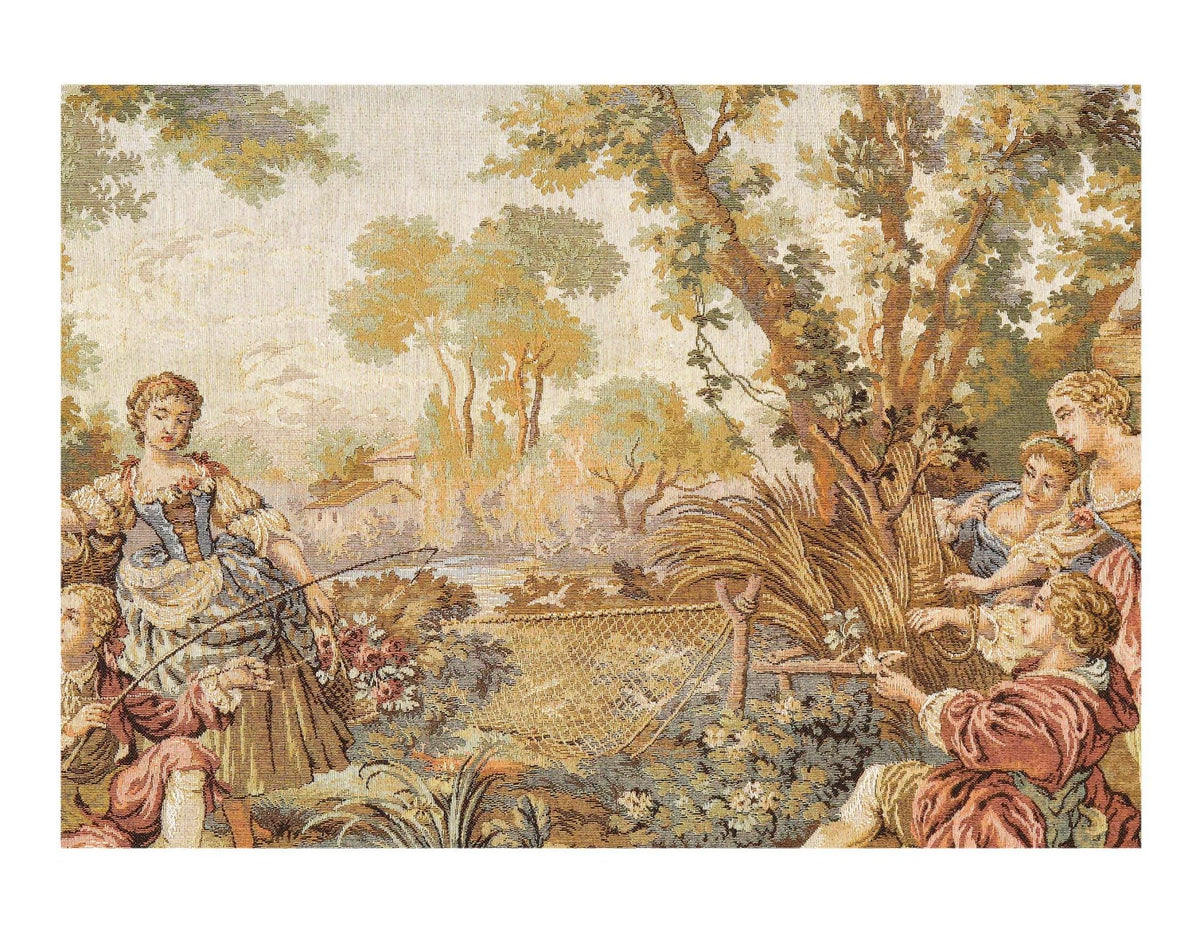 Canvello Genre Tapestry Landscape Romantic Vintage 3'5'' X 3'6'' - Canvello