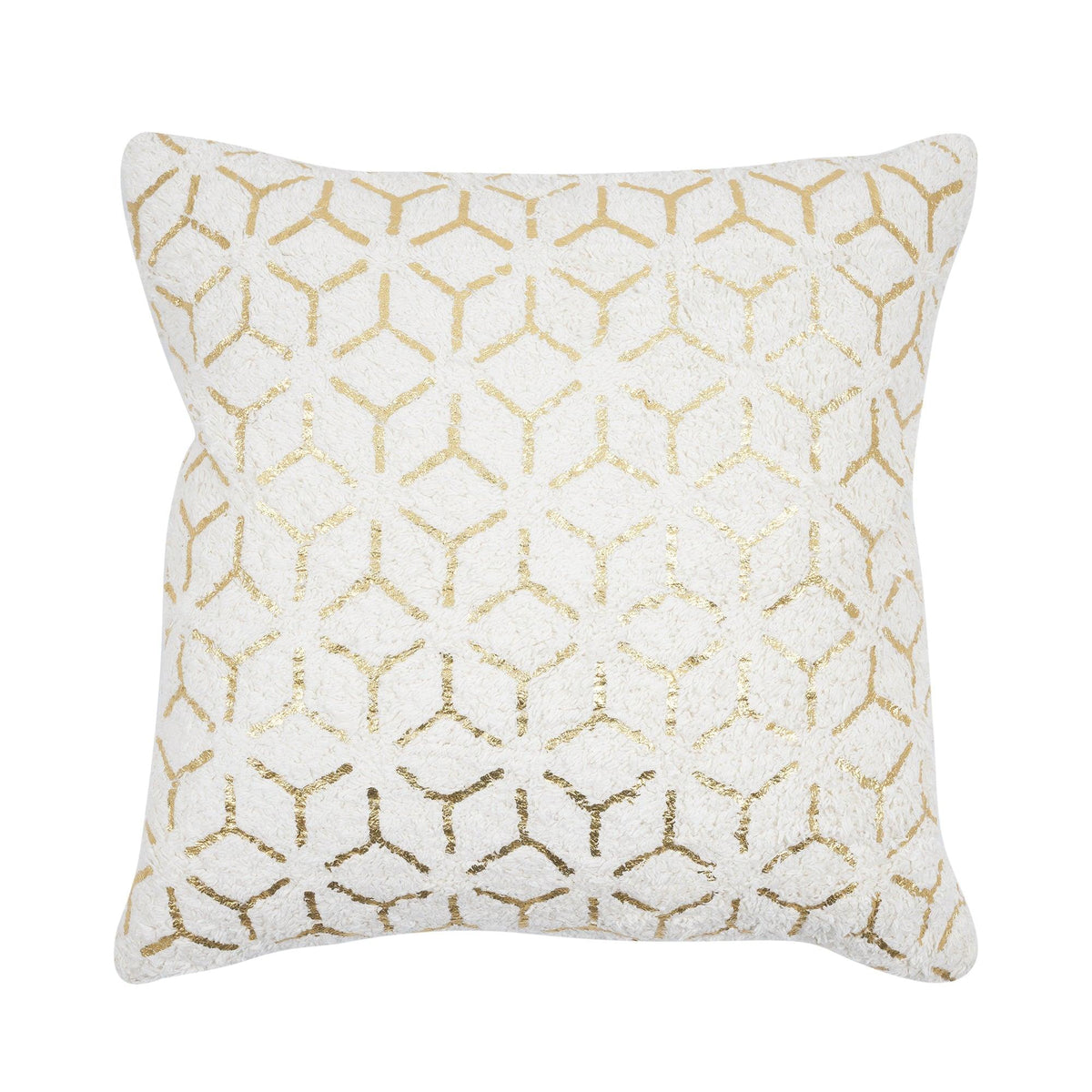 Funda de almohada decorativa Canvello hecha a mano de lujo en oro negro y cojín de seda de terciopelo suave con inserto premium de 16x16 pulgadas