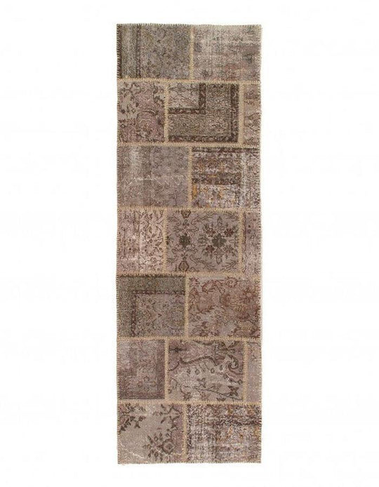 Parche turco fino anudado a mano color gris Canvello 2'11'' X 9'2''