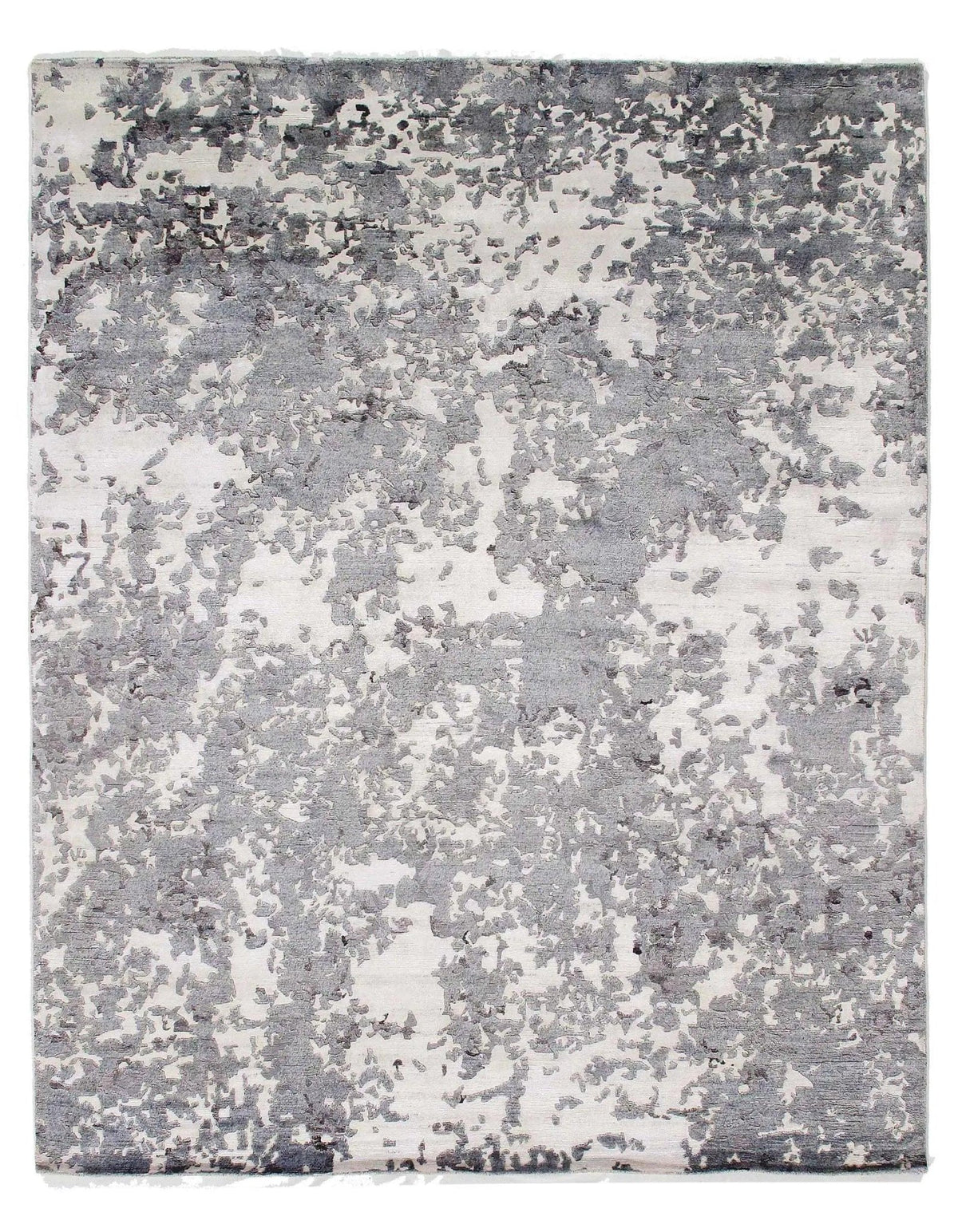 Canvello Gray Modern Hand Knotted Rug - 8'x10' - Canvello