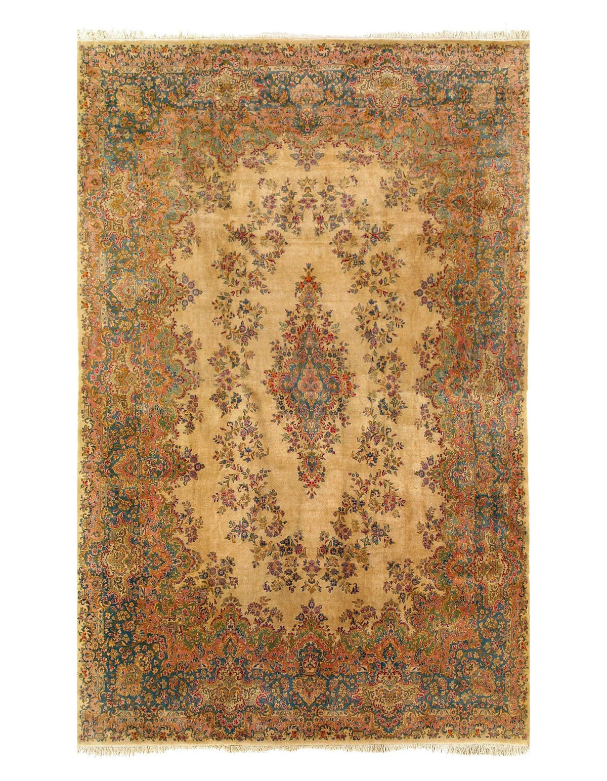 Canvello Hand - Knotted Kerman Well Woven Rugs - 11'8'' X 18'2'' - Canvello